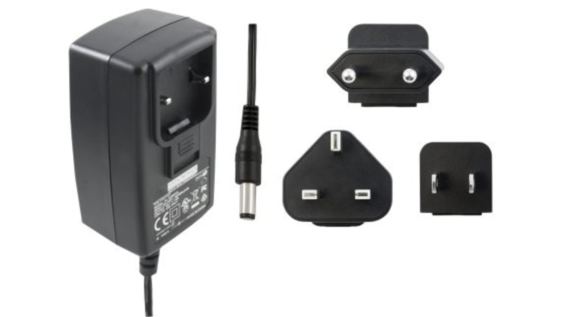 Alimentation enfichable 12V c.c., 500mA, 6W, Interchangeable