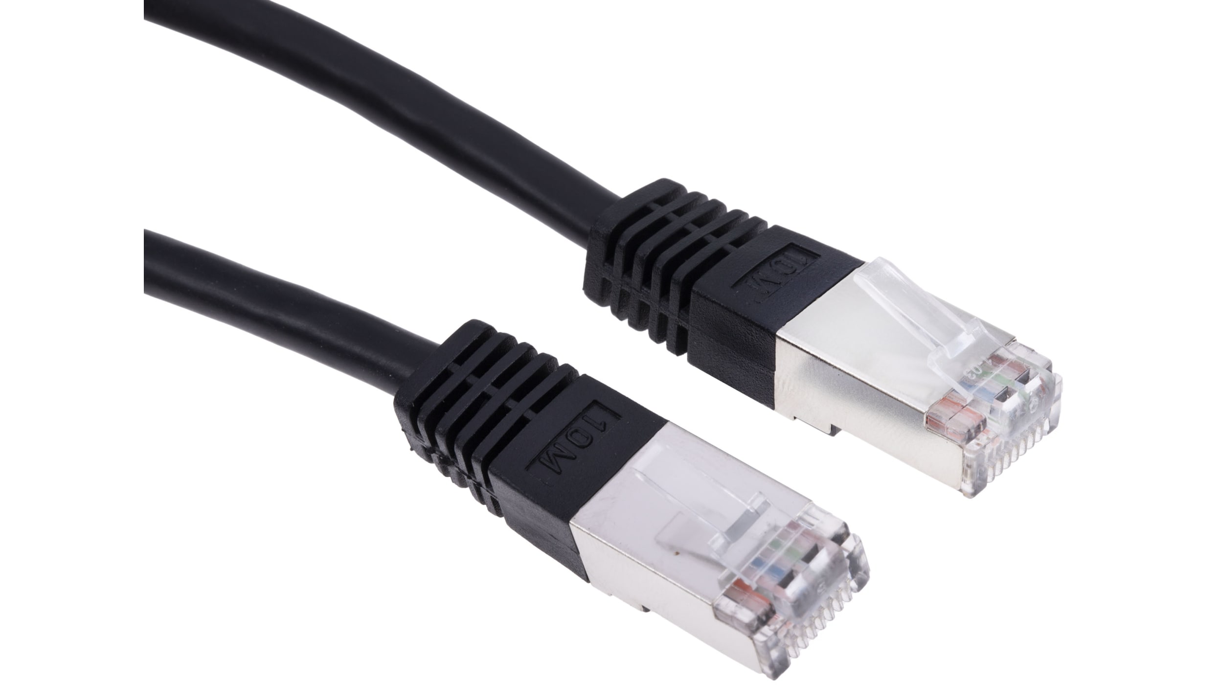 Cavo Ethernet Cat6 (S/FTP) RS PRO, guaina in PVC col. Nero, L. 10m, Con  terminazione | RS