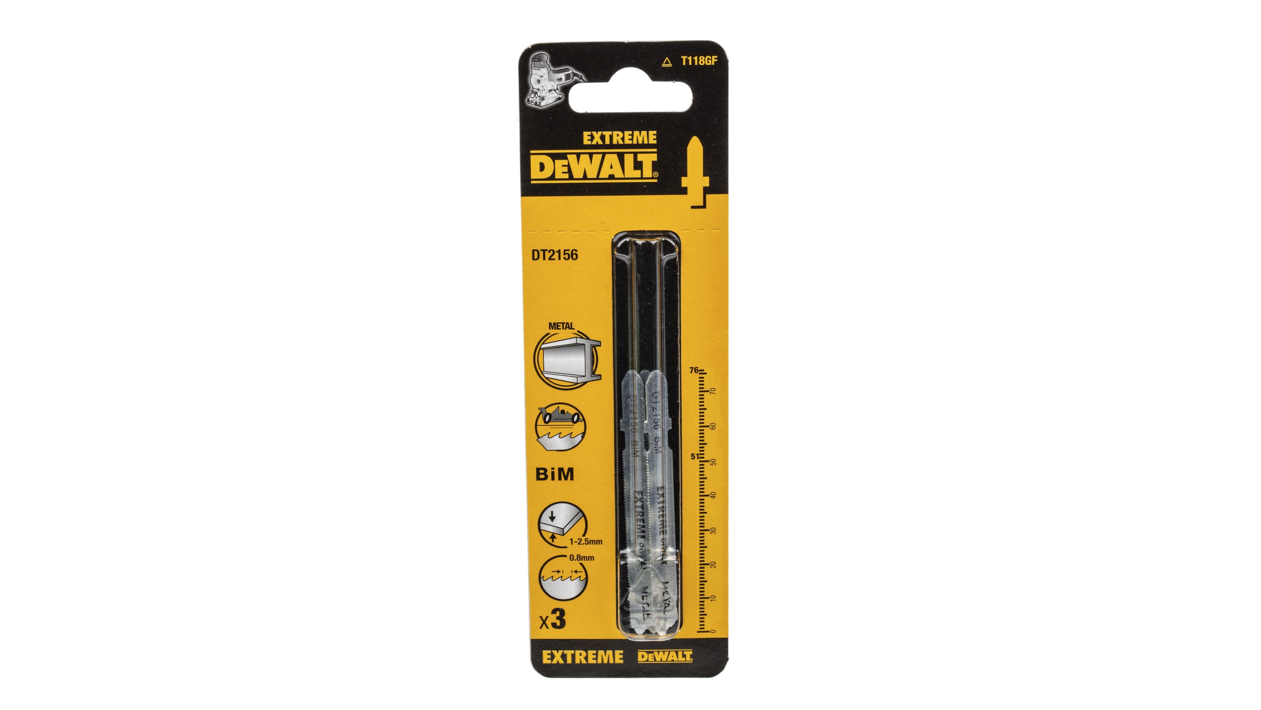 Lames de scie sauteuse DEWALT pour bois, métal, paq. 10