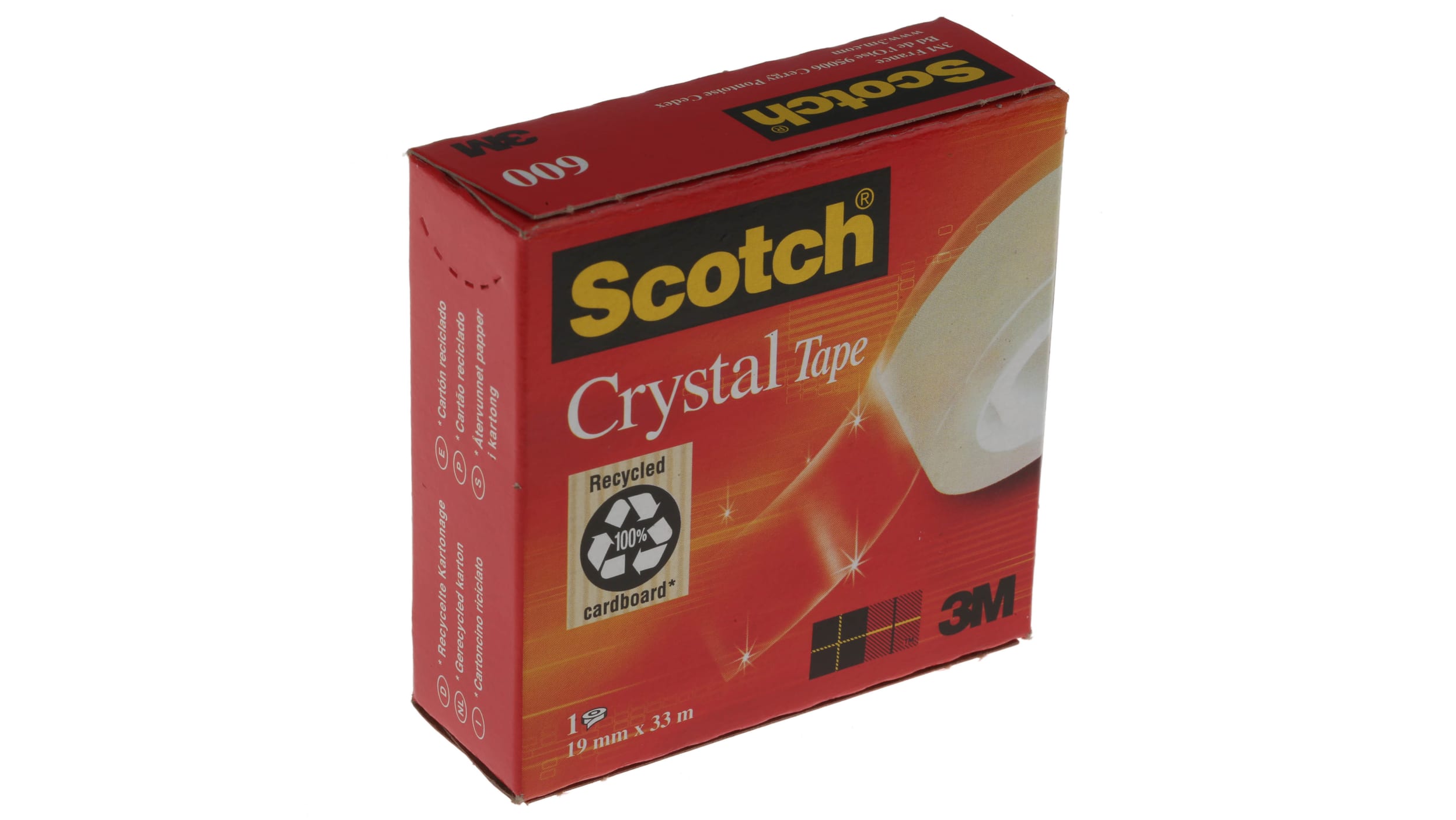 Cinta Transparente Scotch®, en Caja, 19 mm x 33 m