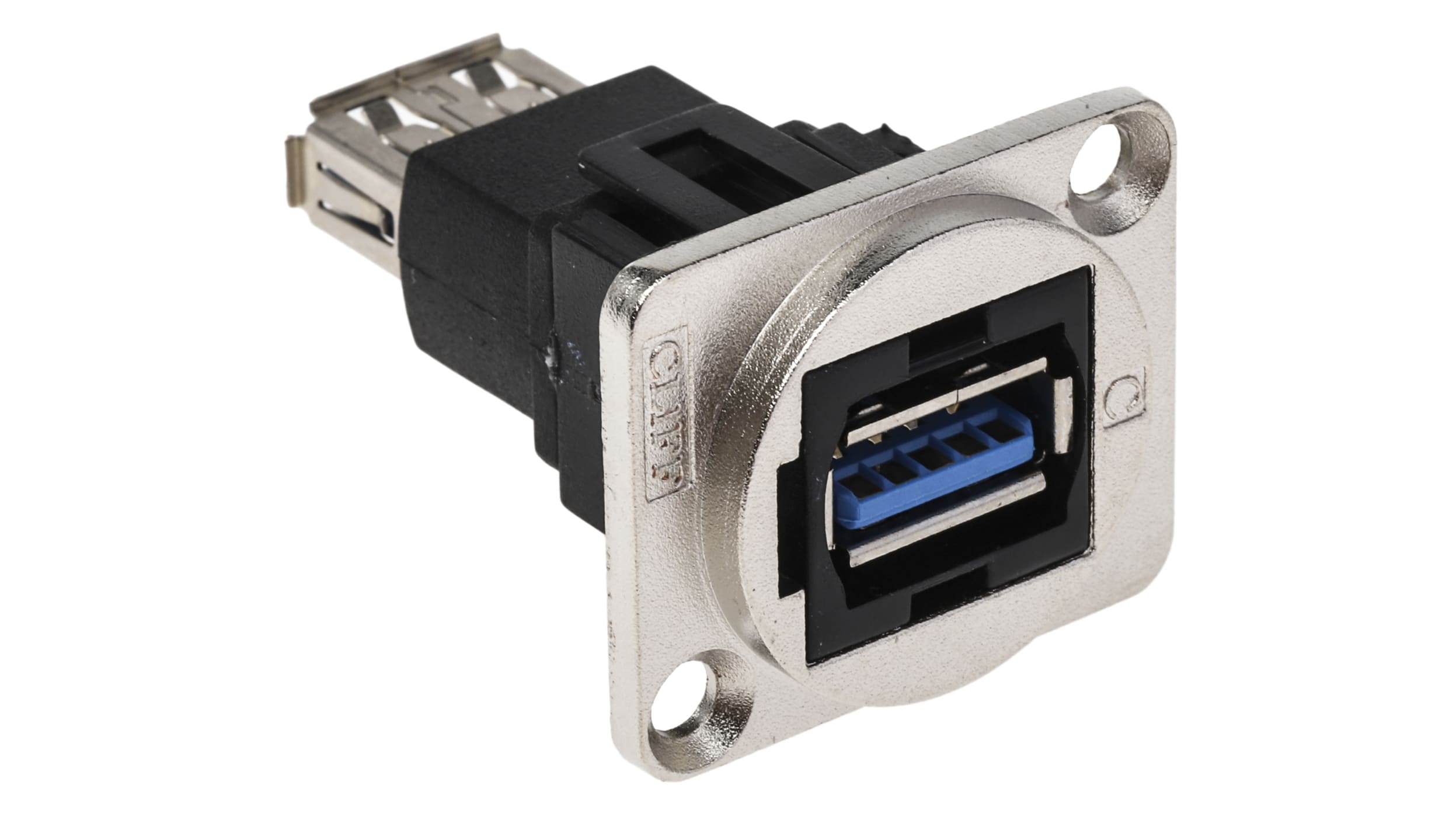 Conector USB RS PRO, Hembra, , 1 puerto puertos, Recta, Montaje en Panel,  Versión 3.0 Código RS: 907-5621