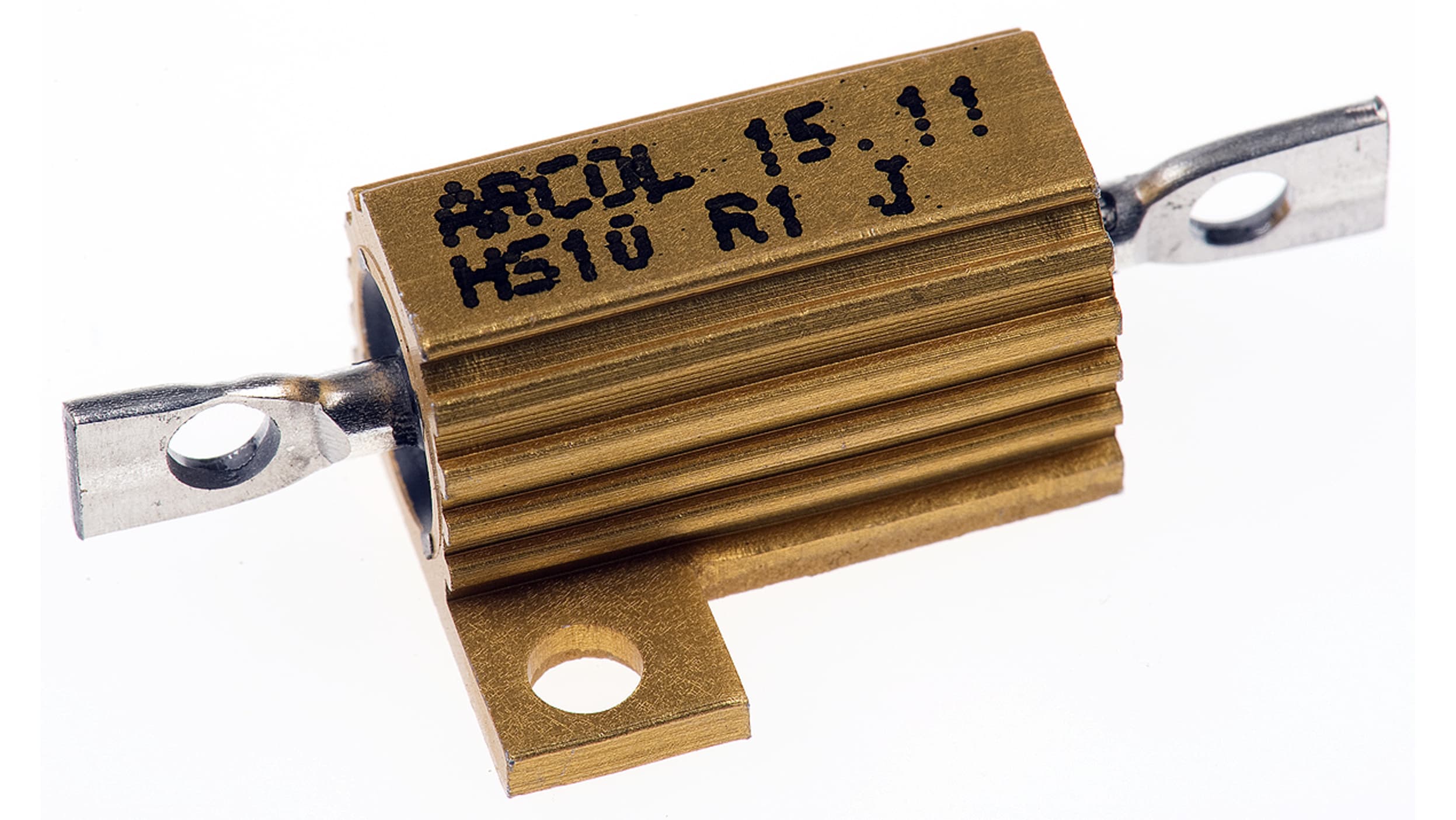HS10 R1 J Arcol シャーシ取り付け抵抗器,10W,100mΩ,±5% RS