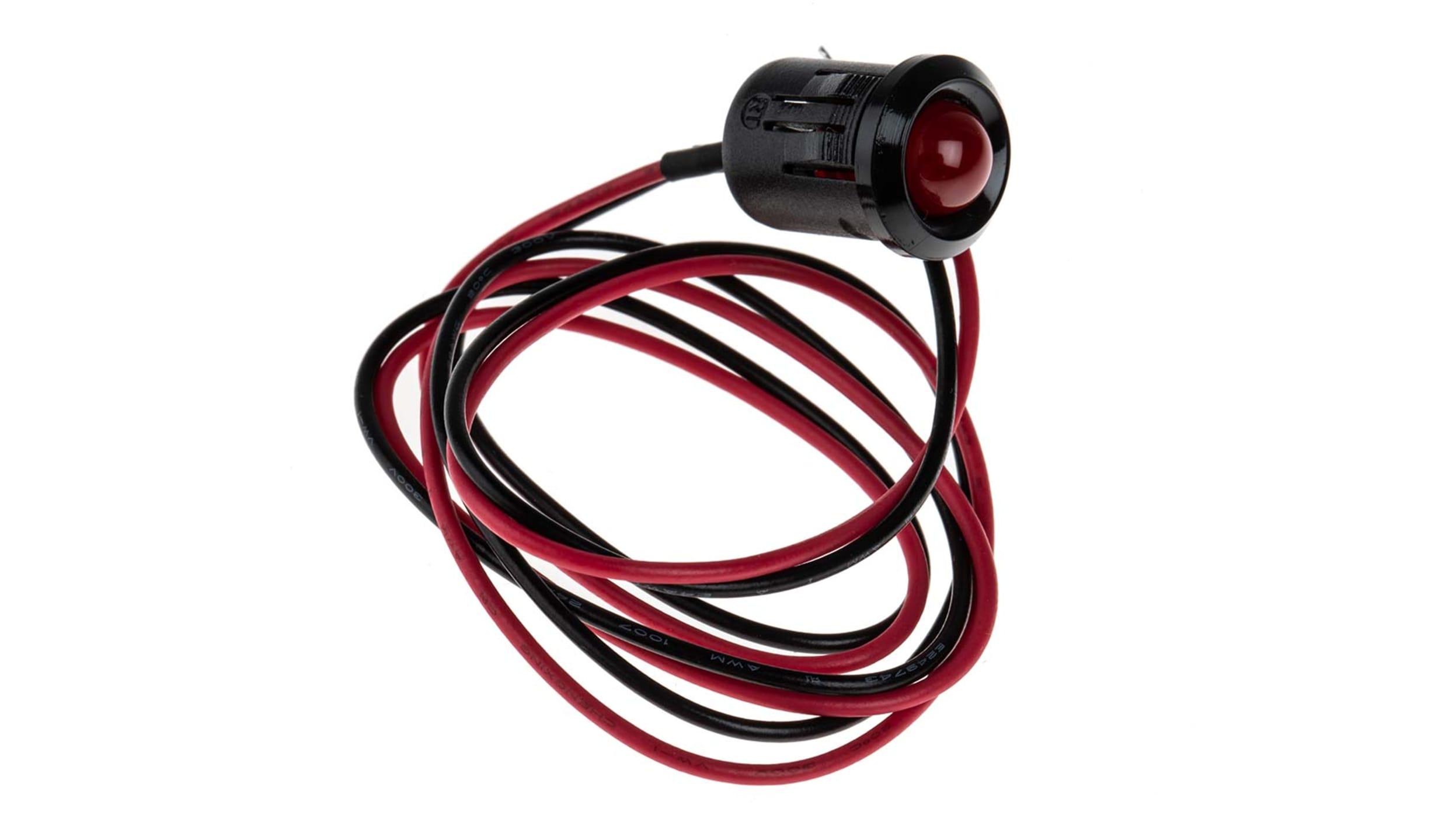 Voyant LED - 12V rouge - 150mm - ø7.8mm - DRIM FRANCE