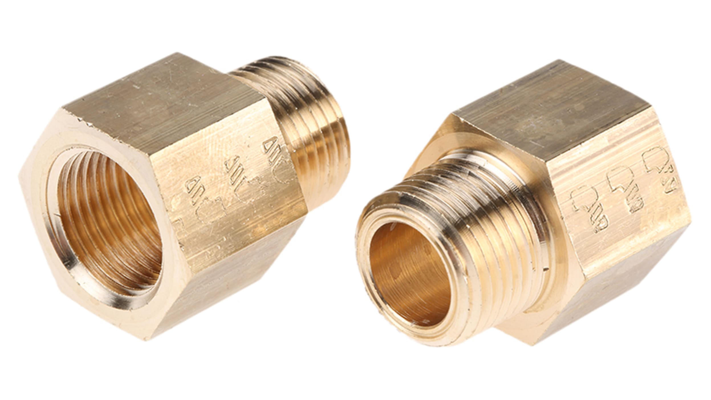 Adaptador Recto Rosca NPT Macho 3/8 x NPT Hembra 1/2