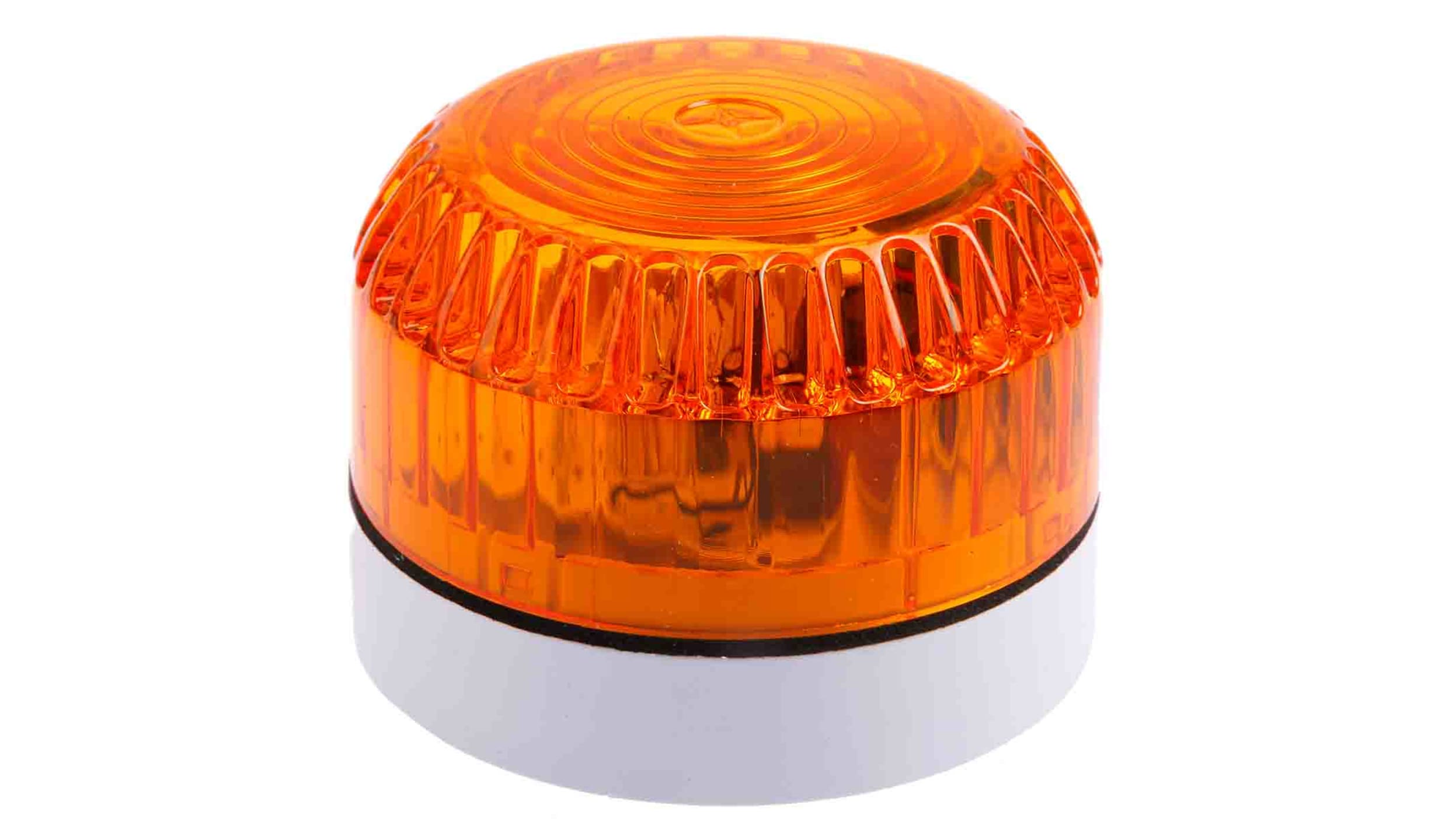 RS PRO, LED Blitz Signalleuchte Orange, 110 → 230 V ac, Ø 77mm x 45mm