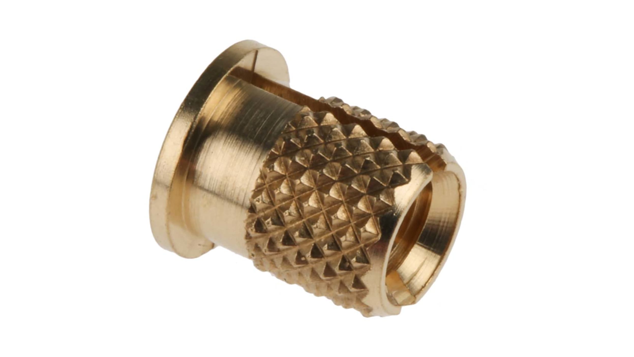 RS PRO, RS PRO, M5 Brass Threaded Insert diameter 6.4mm Depth 9.35mm, 278-562