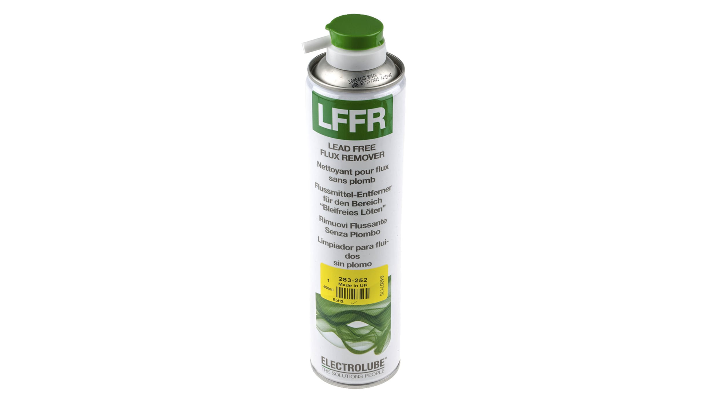 Spray de nettoyant de flux Electrolube, Aérosol de 400ml