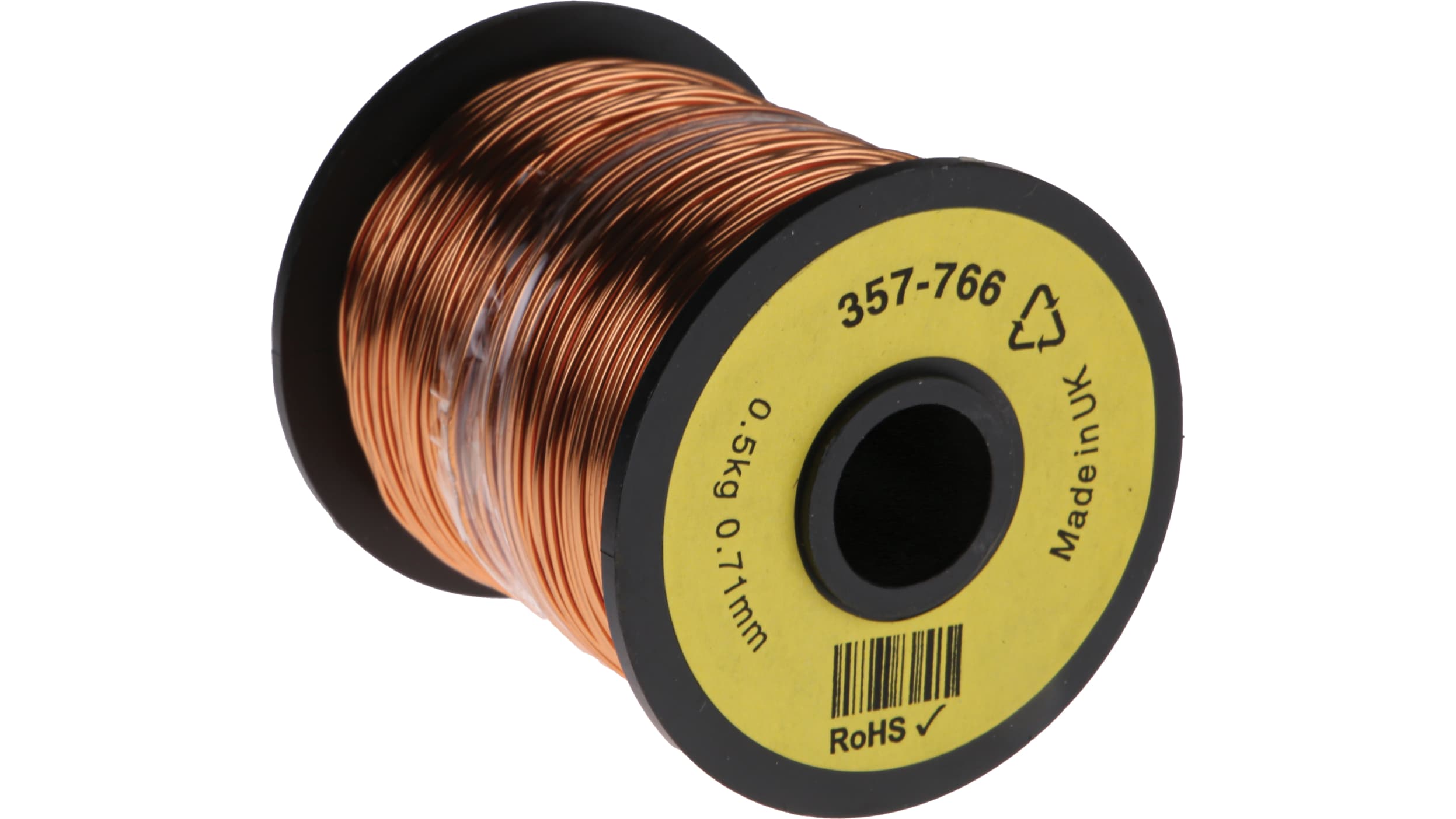 RS PRO Single Core 0.315mm diameter Copper Wire, 700m Long