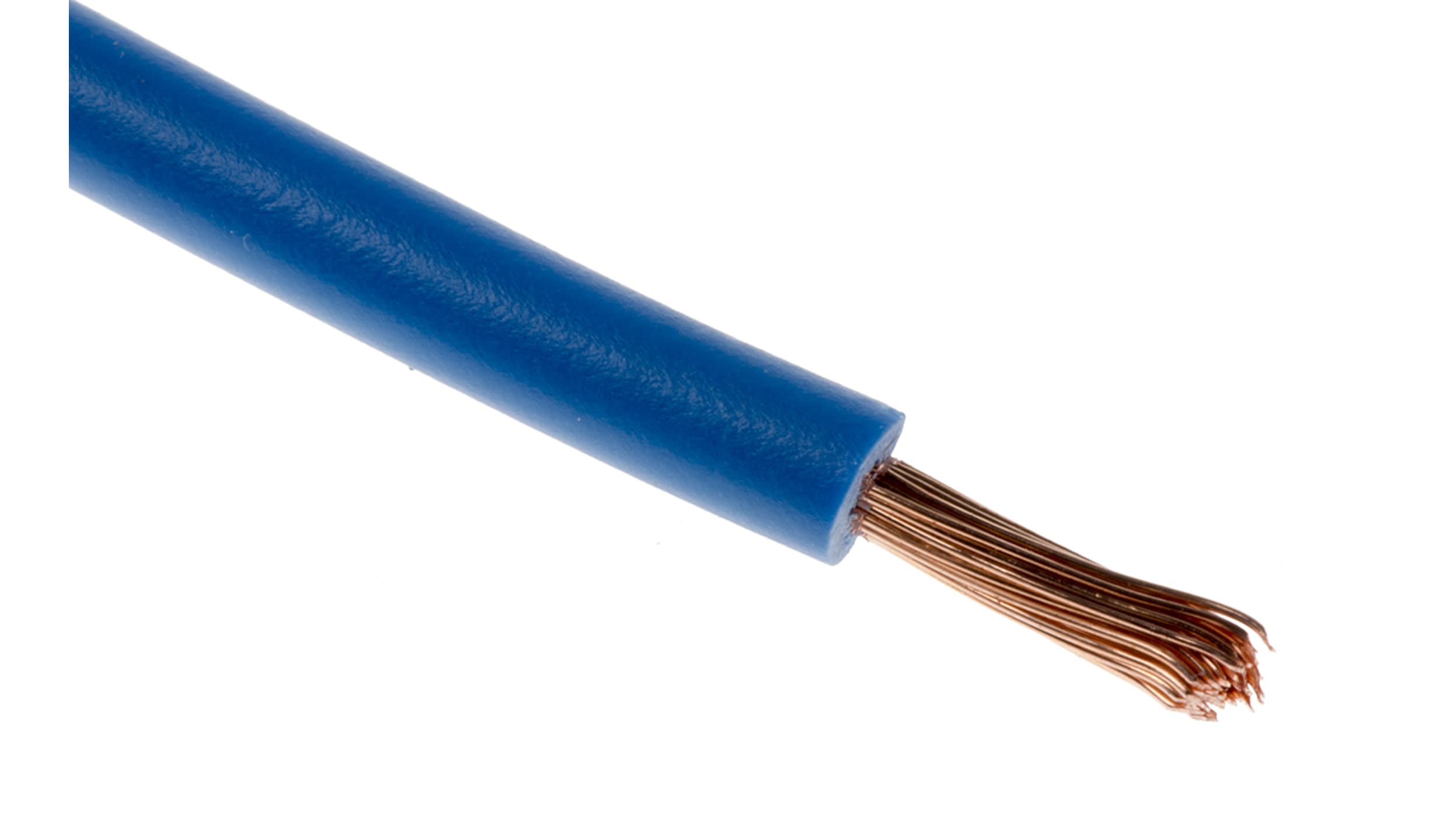 RS PRO Blue 0.75 mm² Hook Up Wire, 18 AWG, 24/0.2 mm, 100m, PVC Insulation