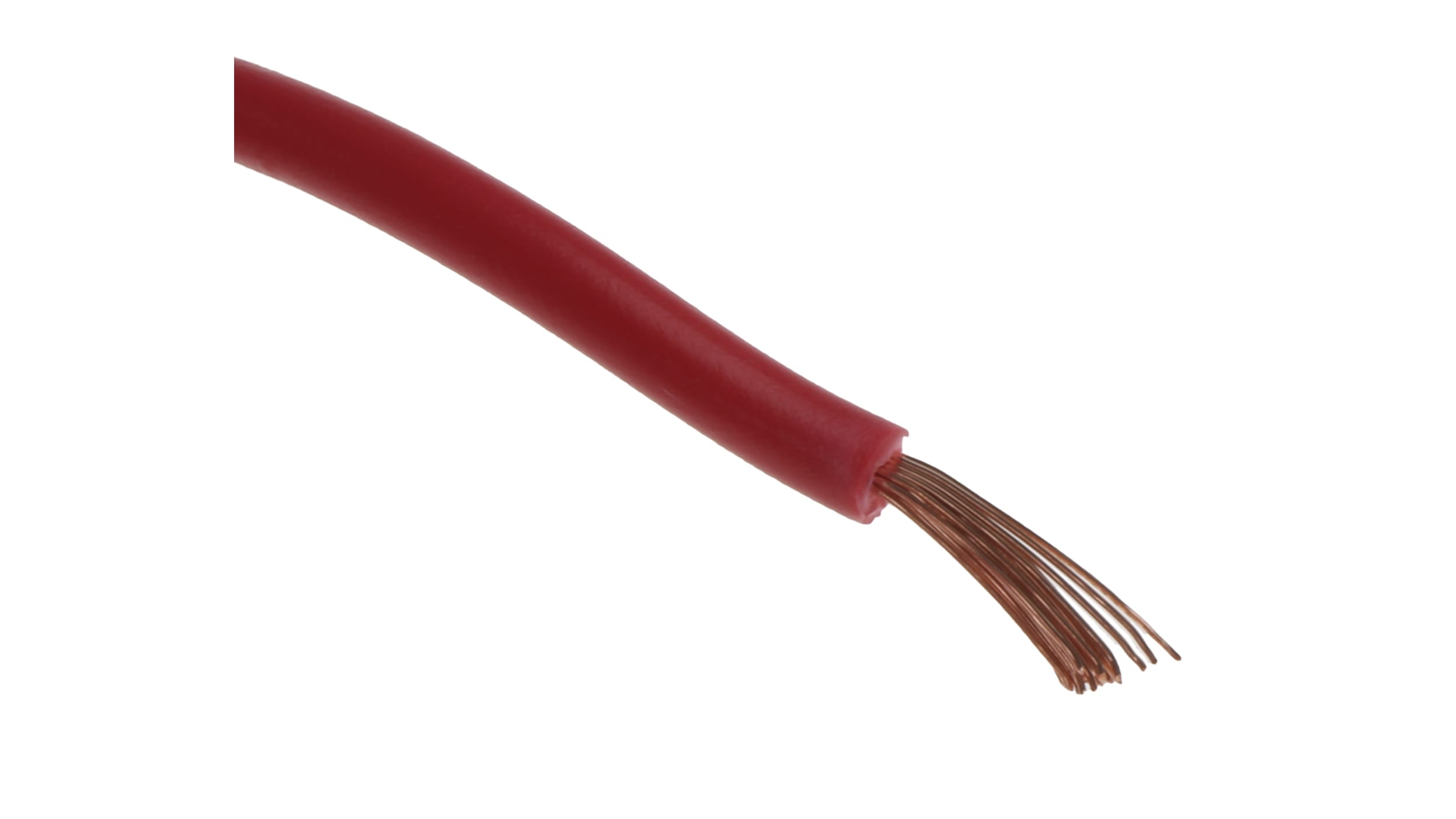 RS PRO Red 0.75 mm² Hook Up Wire, 18 AWG, 24/0.2 mm, 100m, PVC