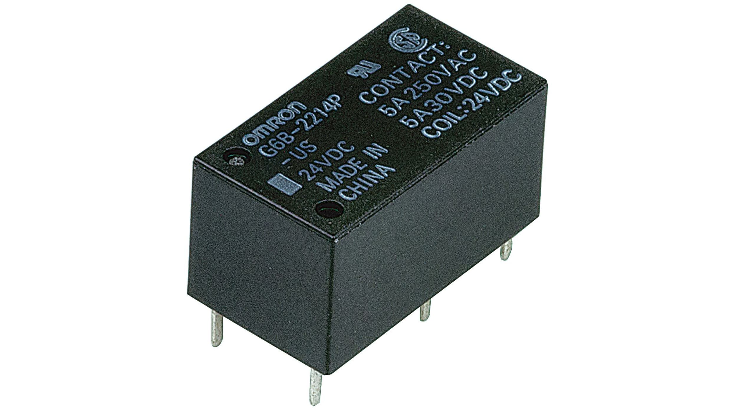 G6B-2214P-US DC24 | Omron パワーリレー 24V dc DPST 基板実装タイプ | RS