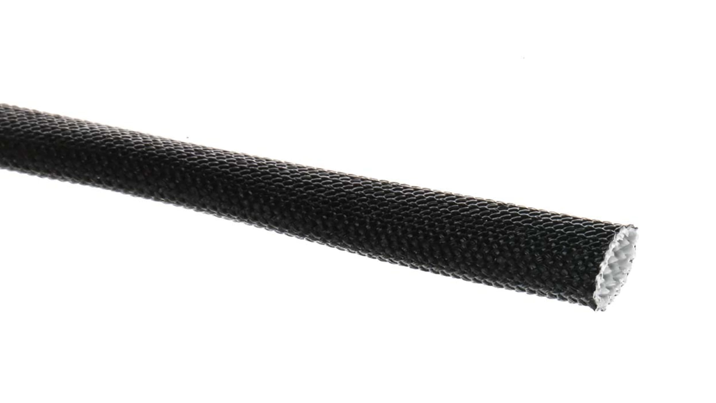 RS PRO Kabelschlauch Schwarz Acryl-Glasfaser für Kabel-Ø 4mm bis 4mm, Länge  5m Umflochtener Nein