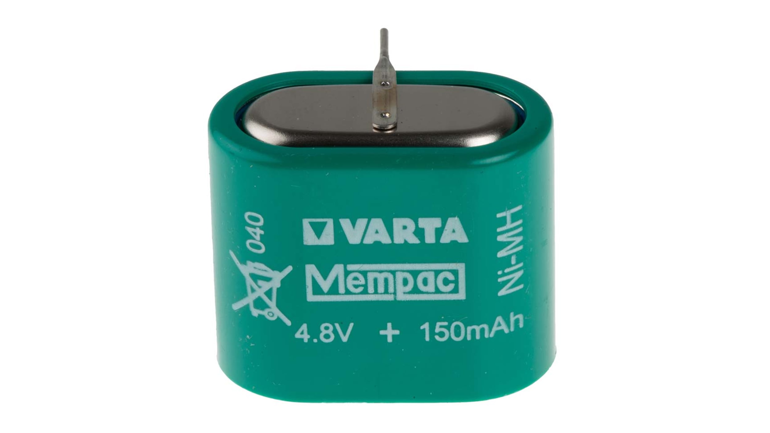 55615604940 | Varta V150H NiMH Knopfzellen Akku 4.8V / 150mAh, Löt 
