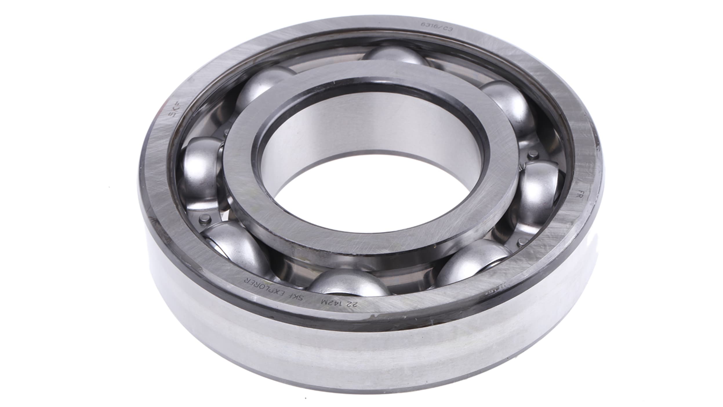 SKF 6316/C3 Single Row Deep Groove Ball Bearing- Open Type 80mm