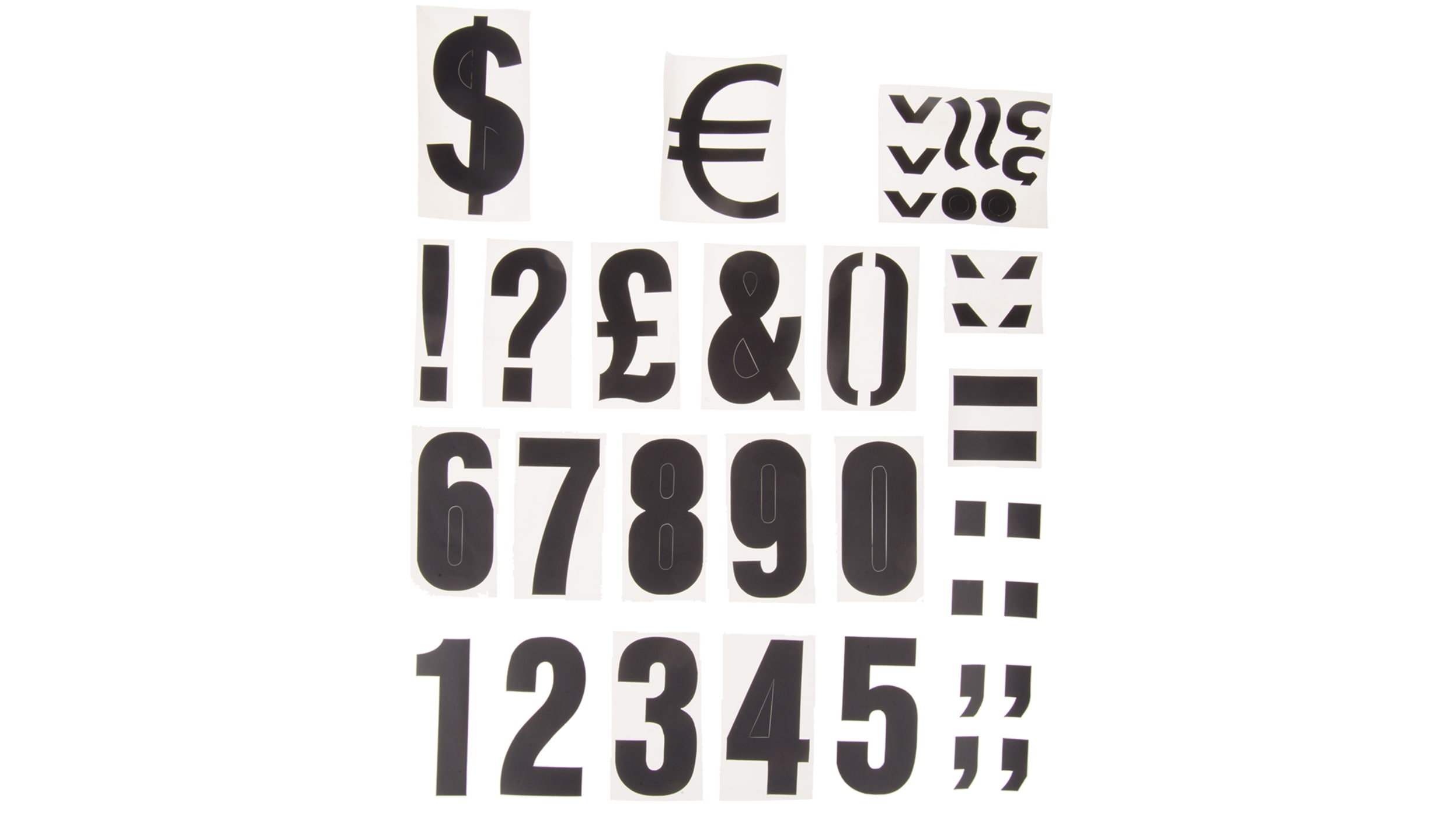 Nummern schilder multifunktion ale runde Zahlen etiketten