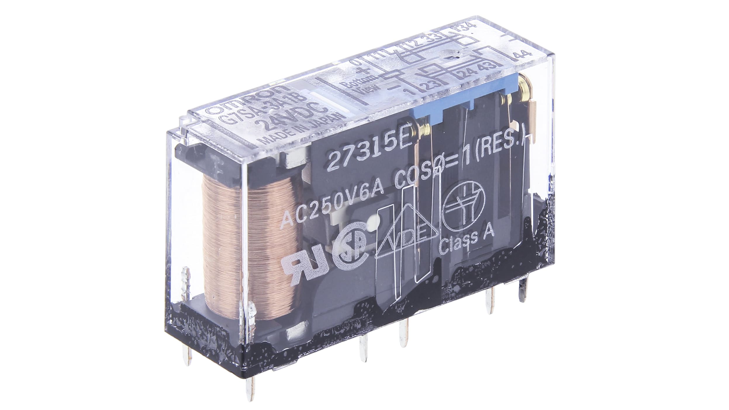 G7SA-3A1B DC24 | Omron セーフティリレー 24V dc 3PNO, SPNC 基板実装 