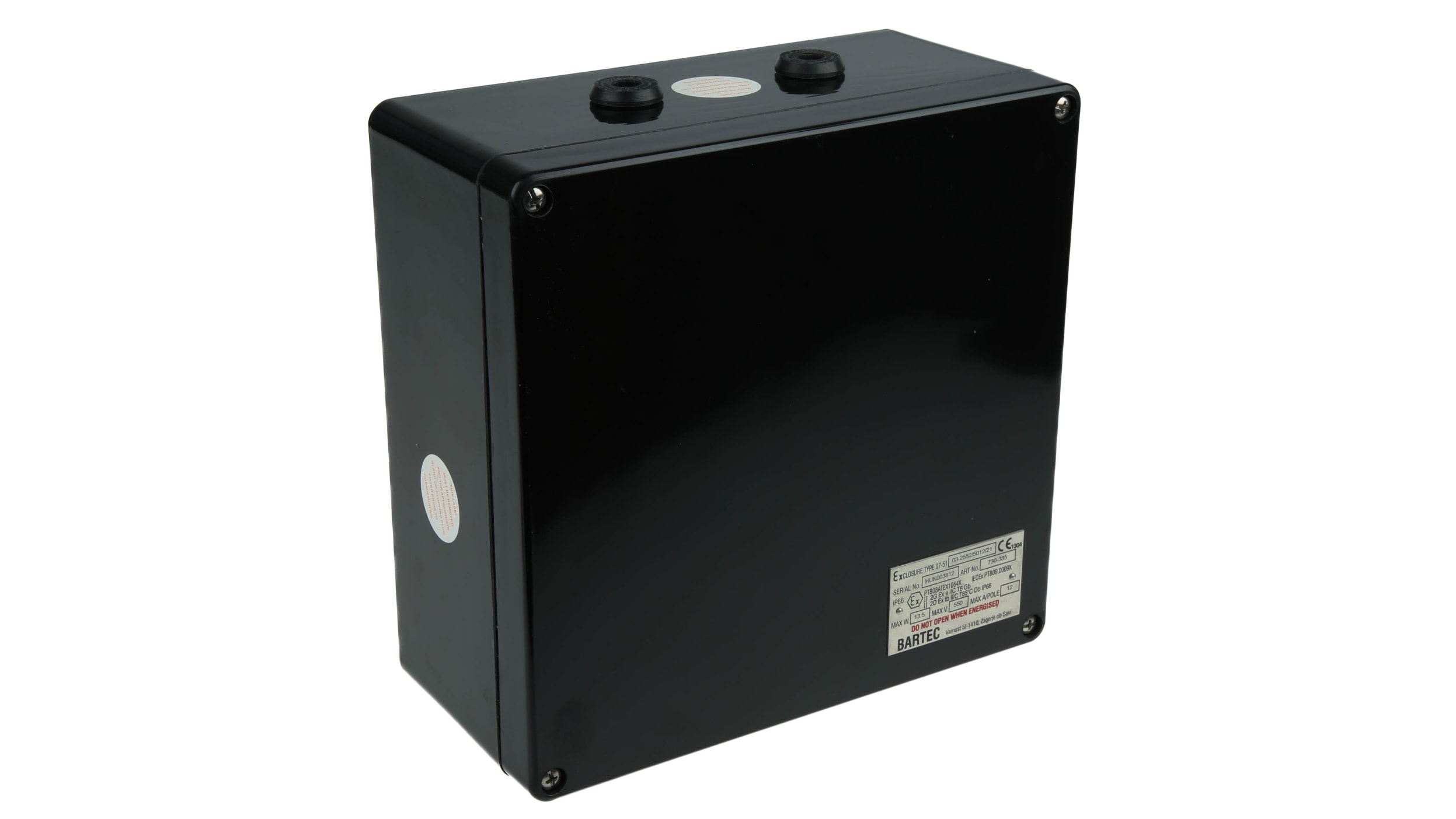 GB 255 - 730385 | Bartec GB Series Black Junction Box, IP66, 20 