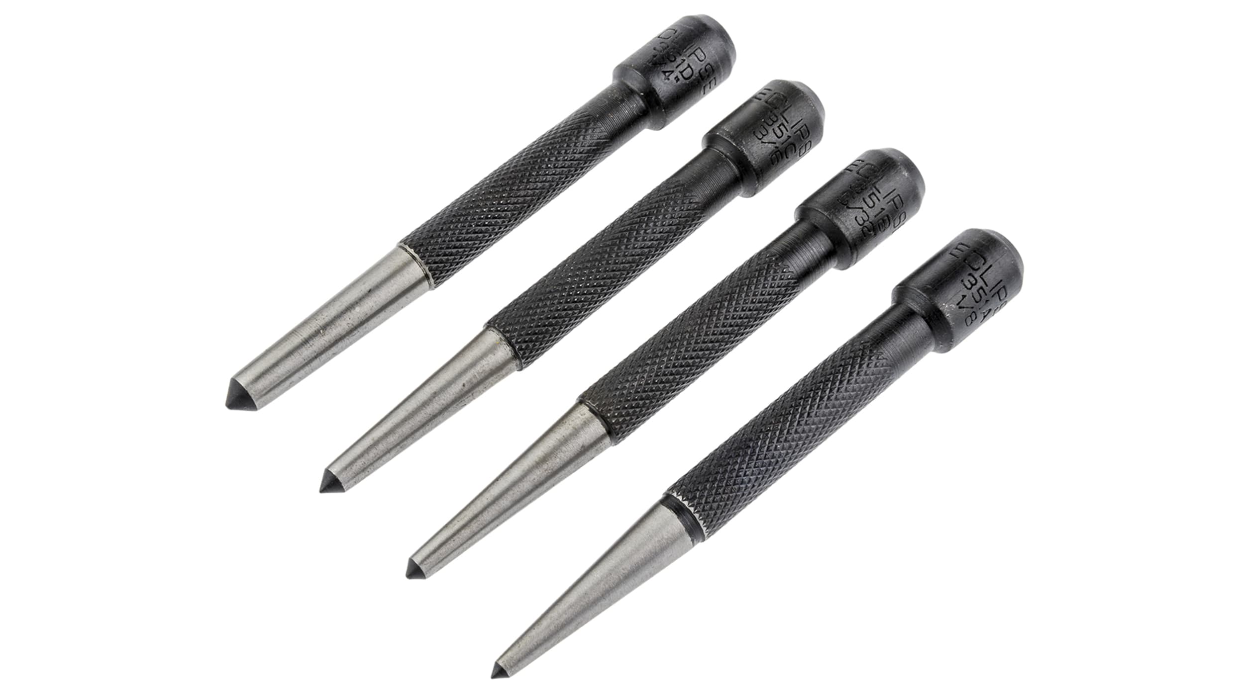 Assorts Set of 5 Pcs Round Head Centre Center Punches- Metal-Wood Working Hand Tools, Size: Sizes of The Punches Are 1/16 , 5/64, 5/32, 9/64 & 3/32