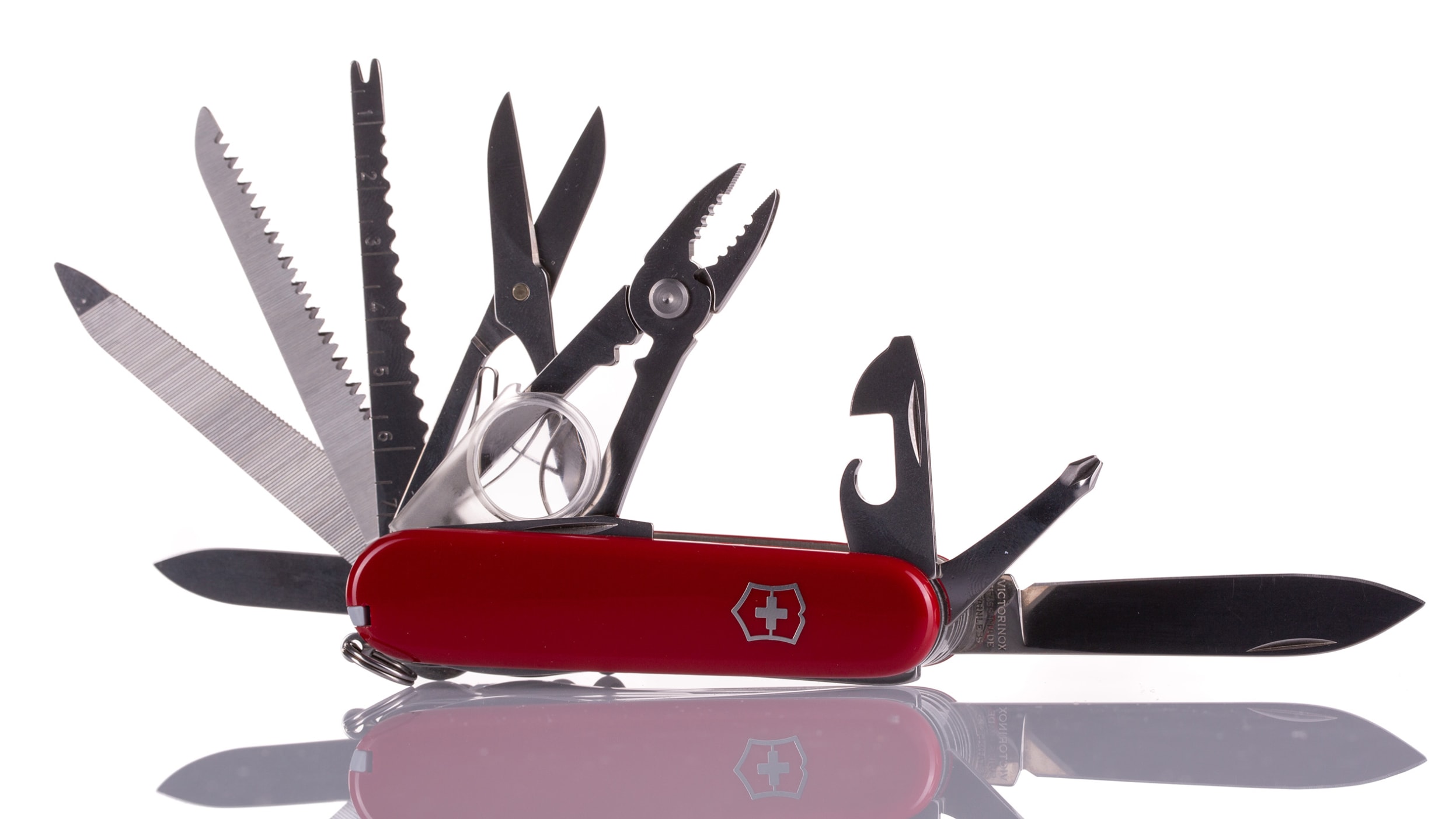 Swiss Army Knife Swiss Champ Straight, Multitool Knife, 91mm Closed Length,  185g