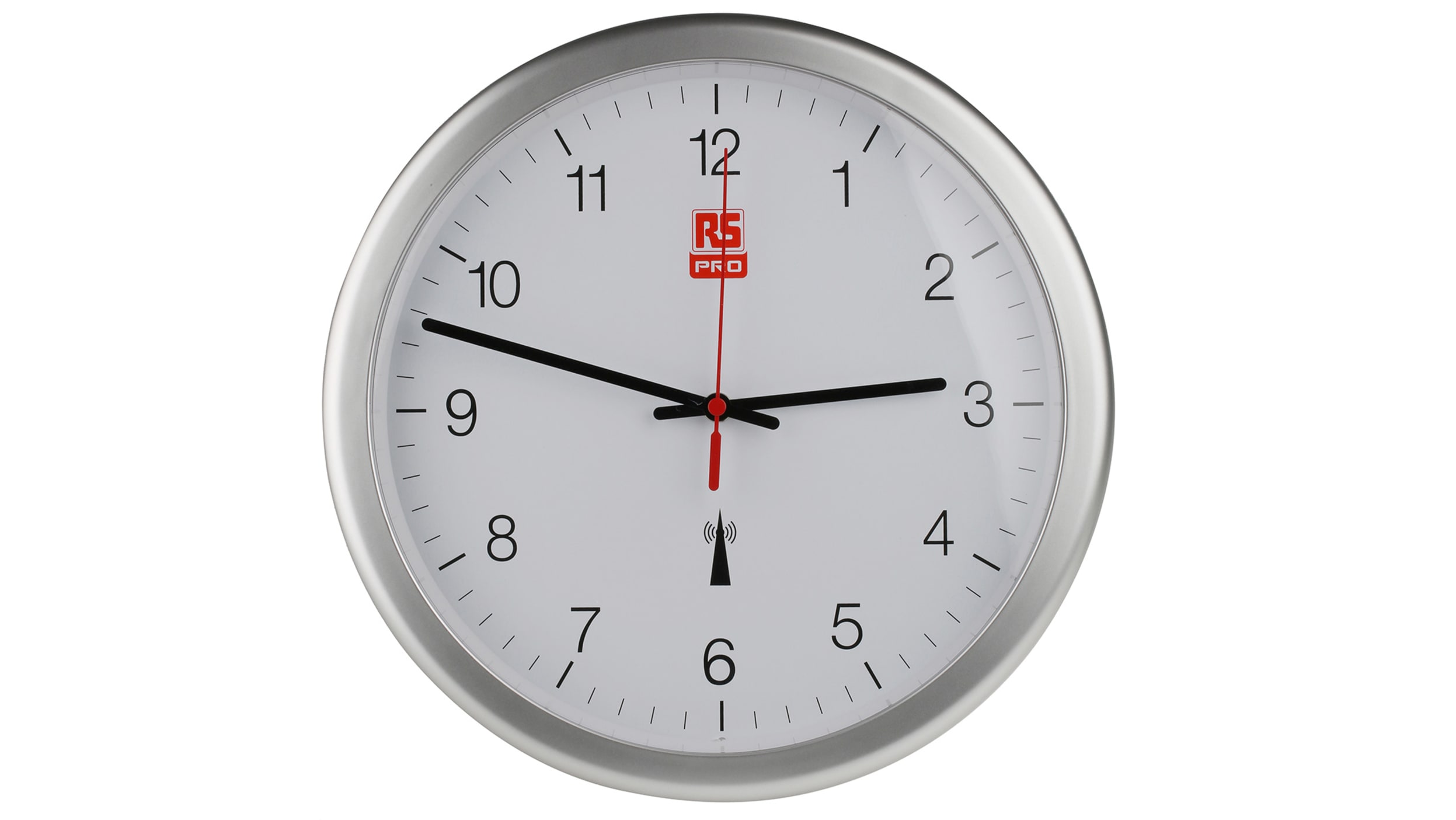 RS PRO Wand Analog, Uhr, Ø 300mm Wasserdicht, Weiß kaufen