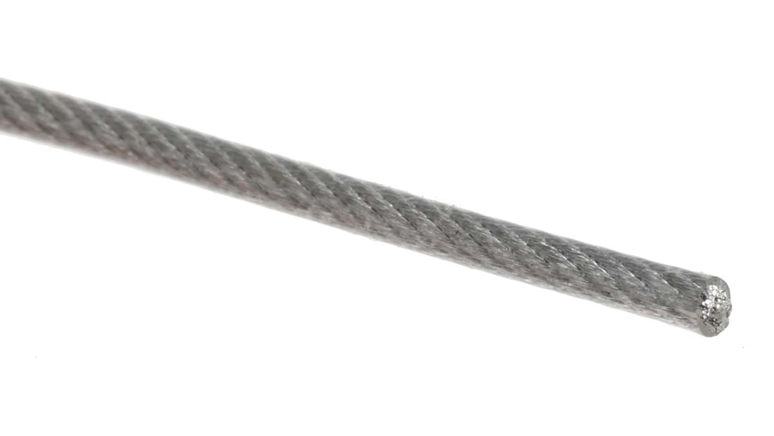 RS PRO Galvanised Metal Wire Rope, 75m