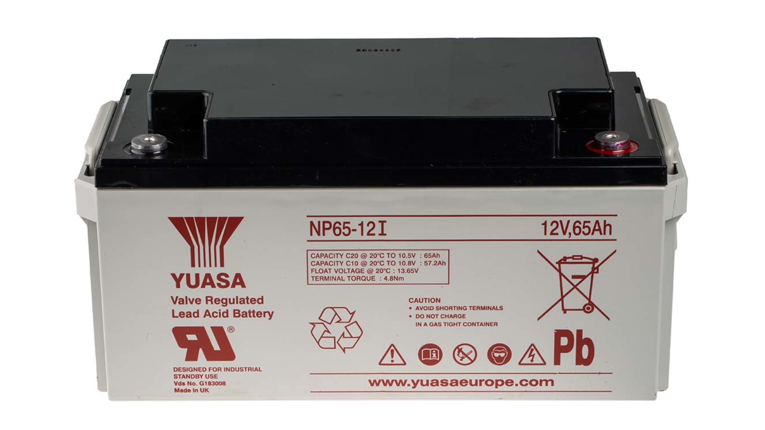 Batterie au plomb étanche Yuasa 12V 65Ah