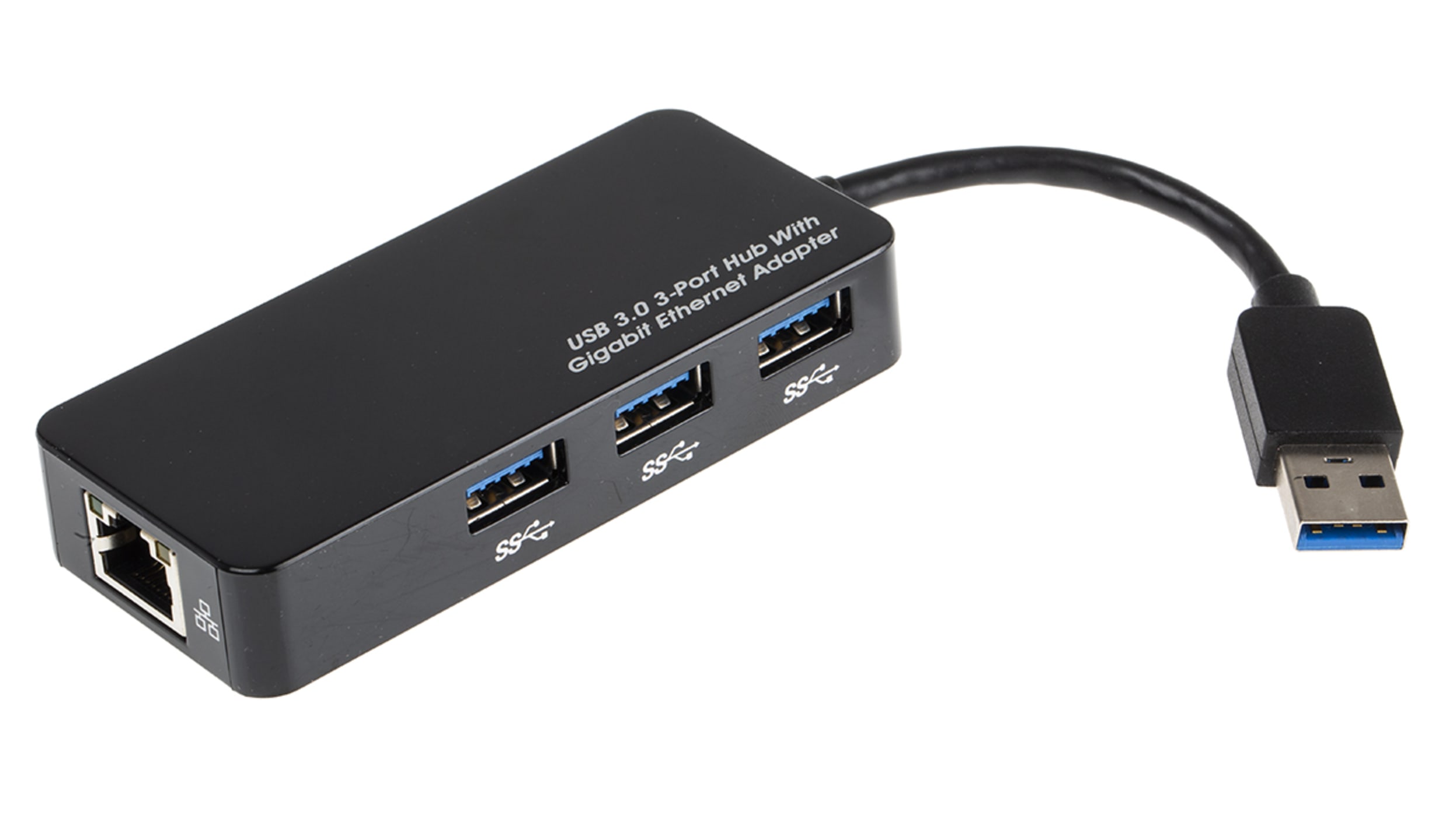 RS PRO 3 Port USB 3.0 USB A Hub, USB Bus Powered, 91 x 40.5 x