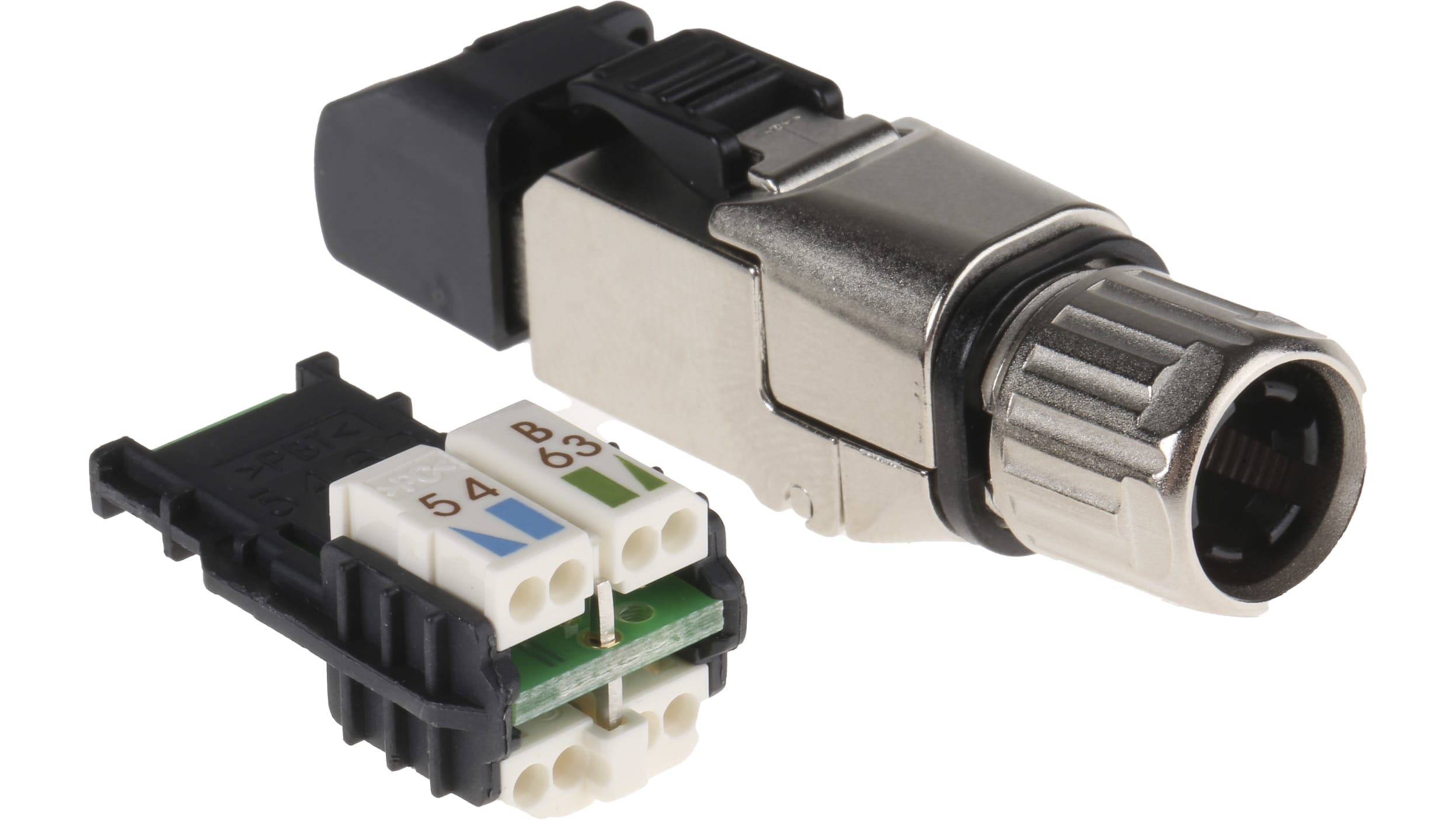 Telegärtner J00026a5001 Plug RJ45 Pin: 8 Cat: 6A Shielded,with Protective Cap 5.5-10mm Teleg