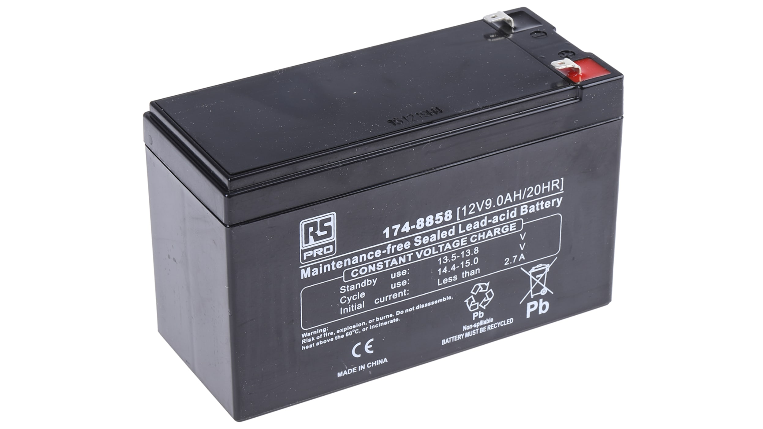 Batterie au plomb étanche RS PRO 12V 80Ah