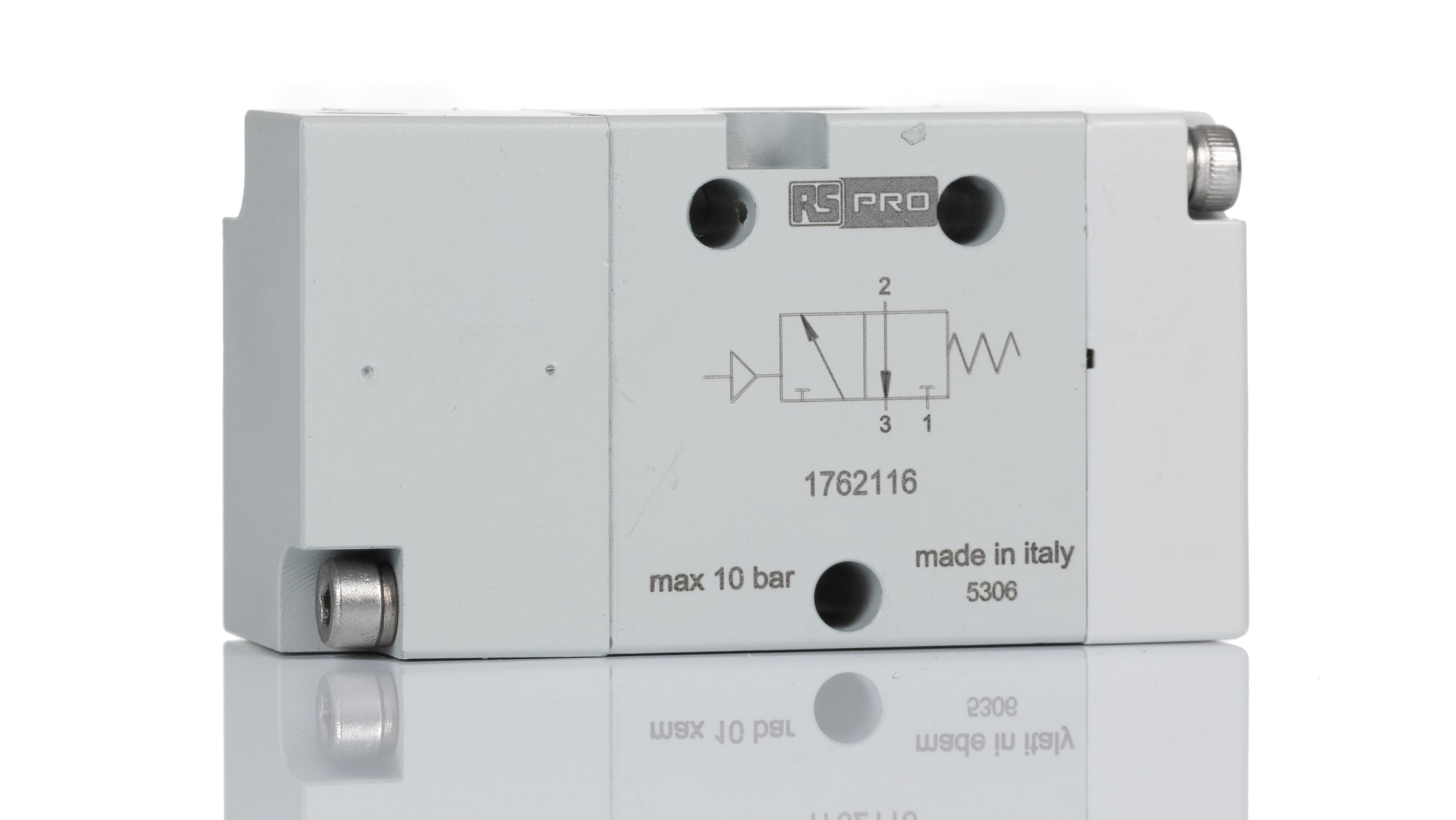 RS PRO V50, G1/8 Pneumatik-Magnetventil 24V dc, Magnet/Luft-betätigt