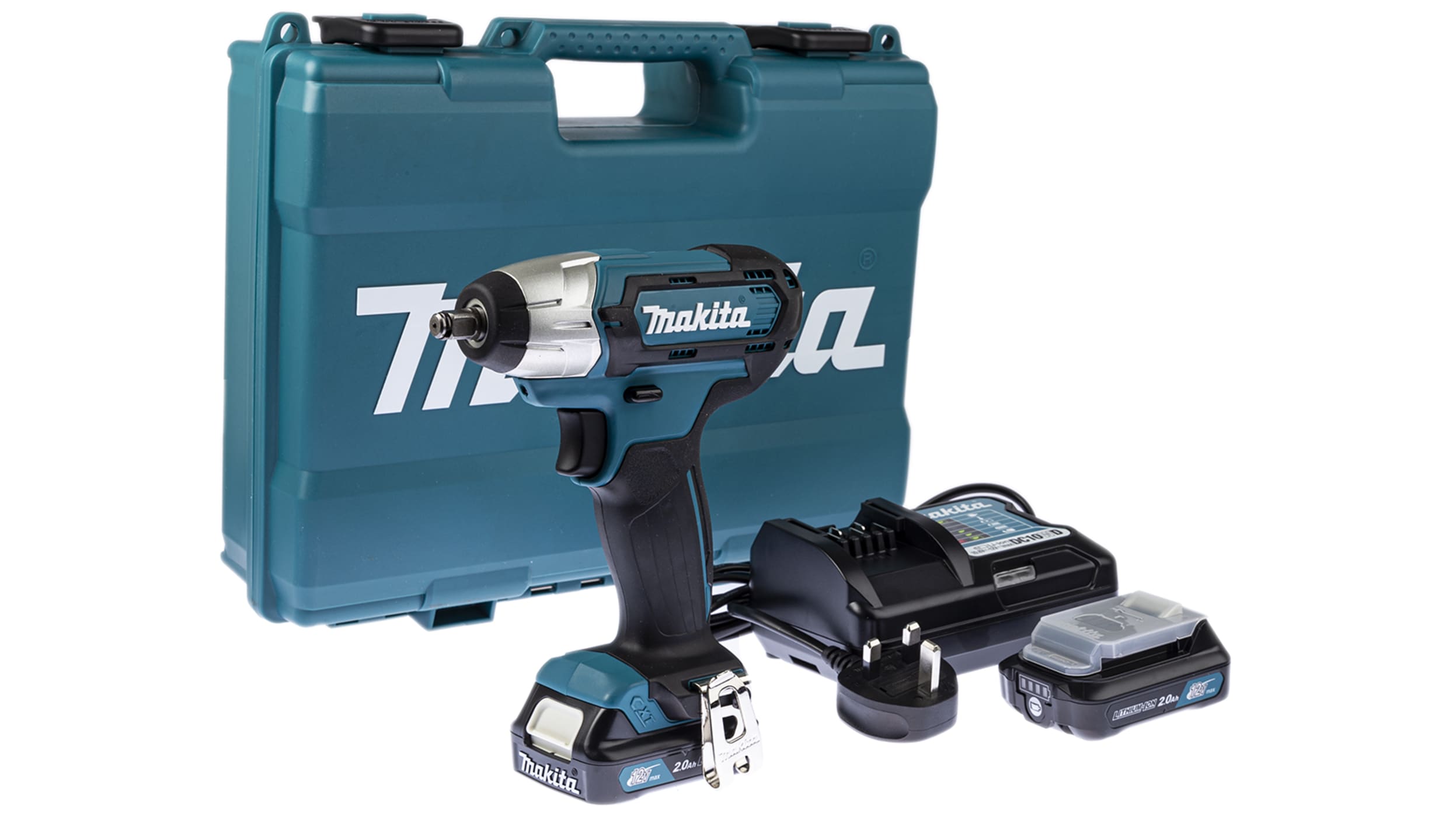 Clé à chocs 3/8 Makita TW140DWAE, 140Nm, 2Ah, 2 batteries Type G -  Britannique 3 broches