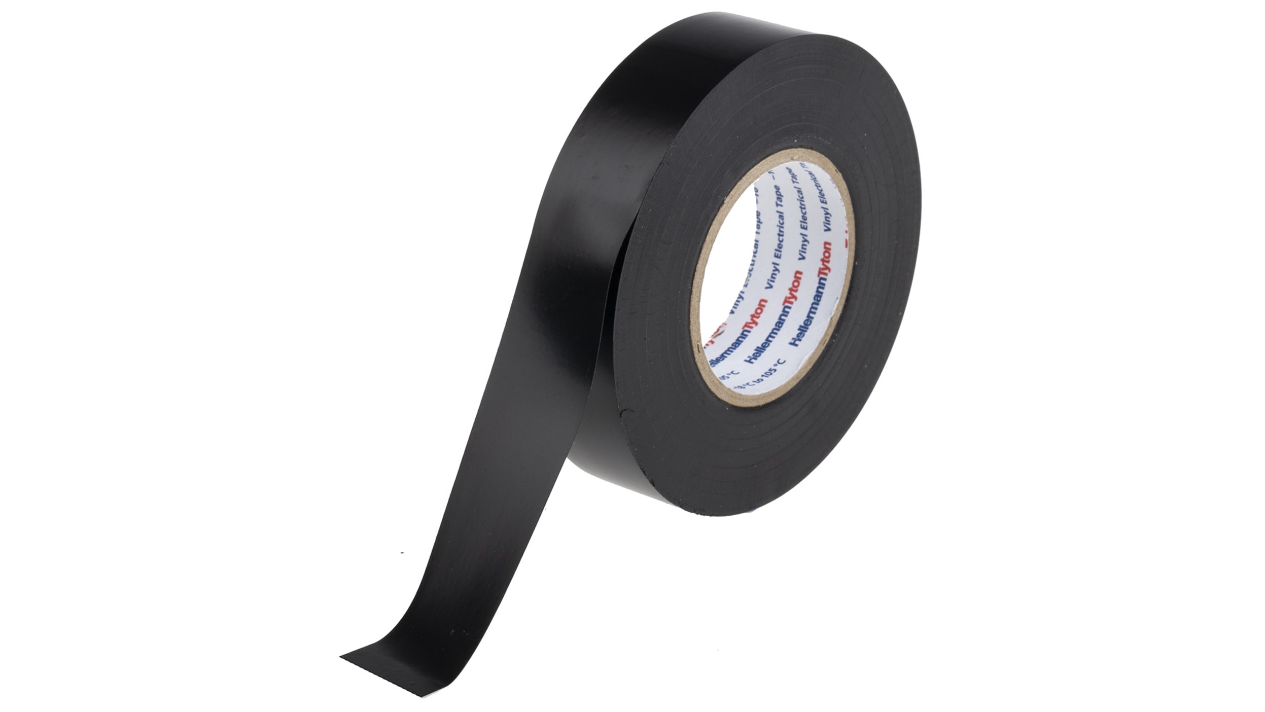 HellermannTyton HelaTape Flex Black Electrical Tape, 19mm x 20m