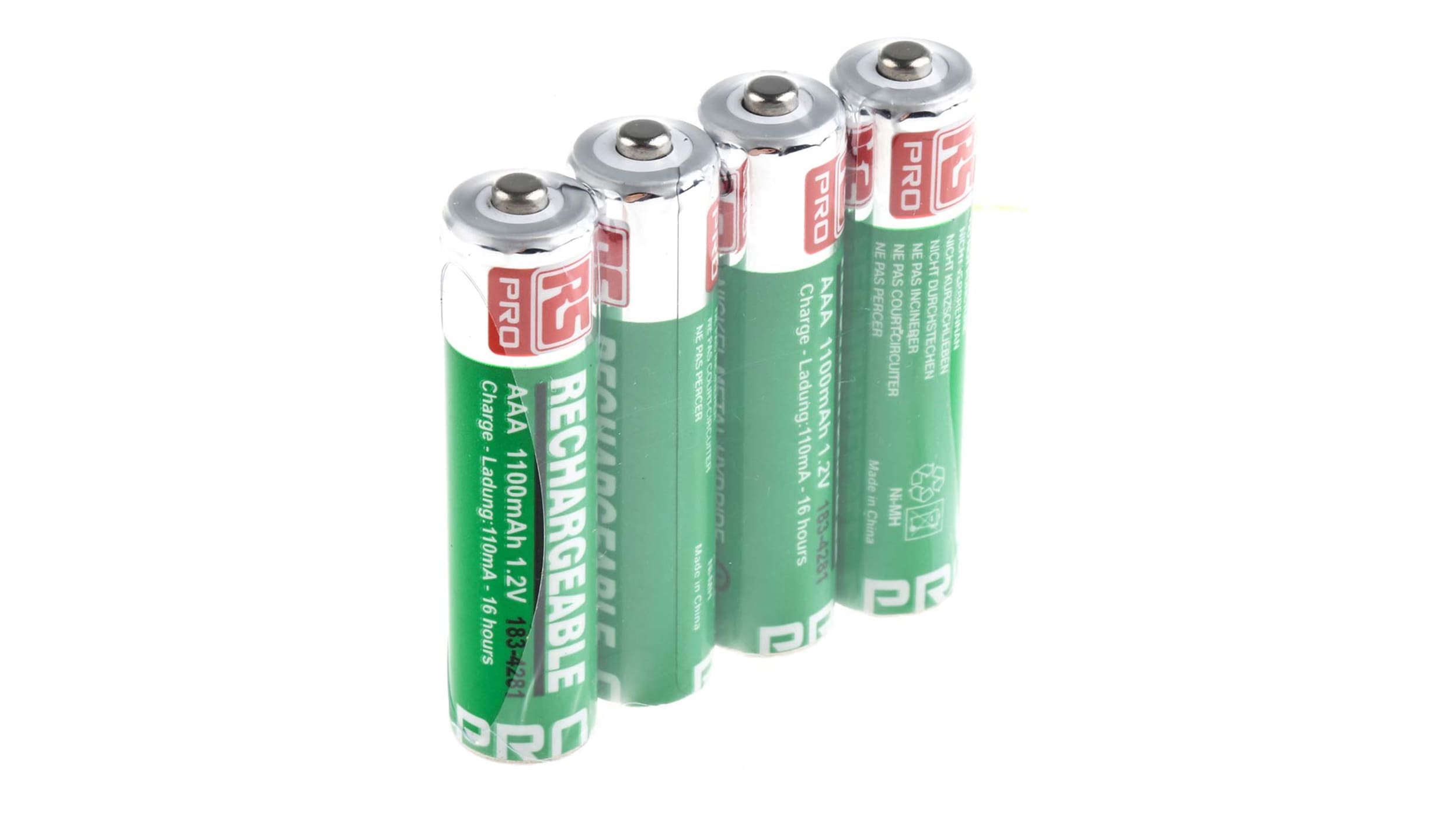 Piles rechargeables AAA 1Ah RS PRO