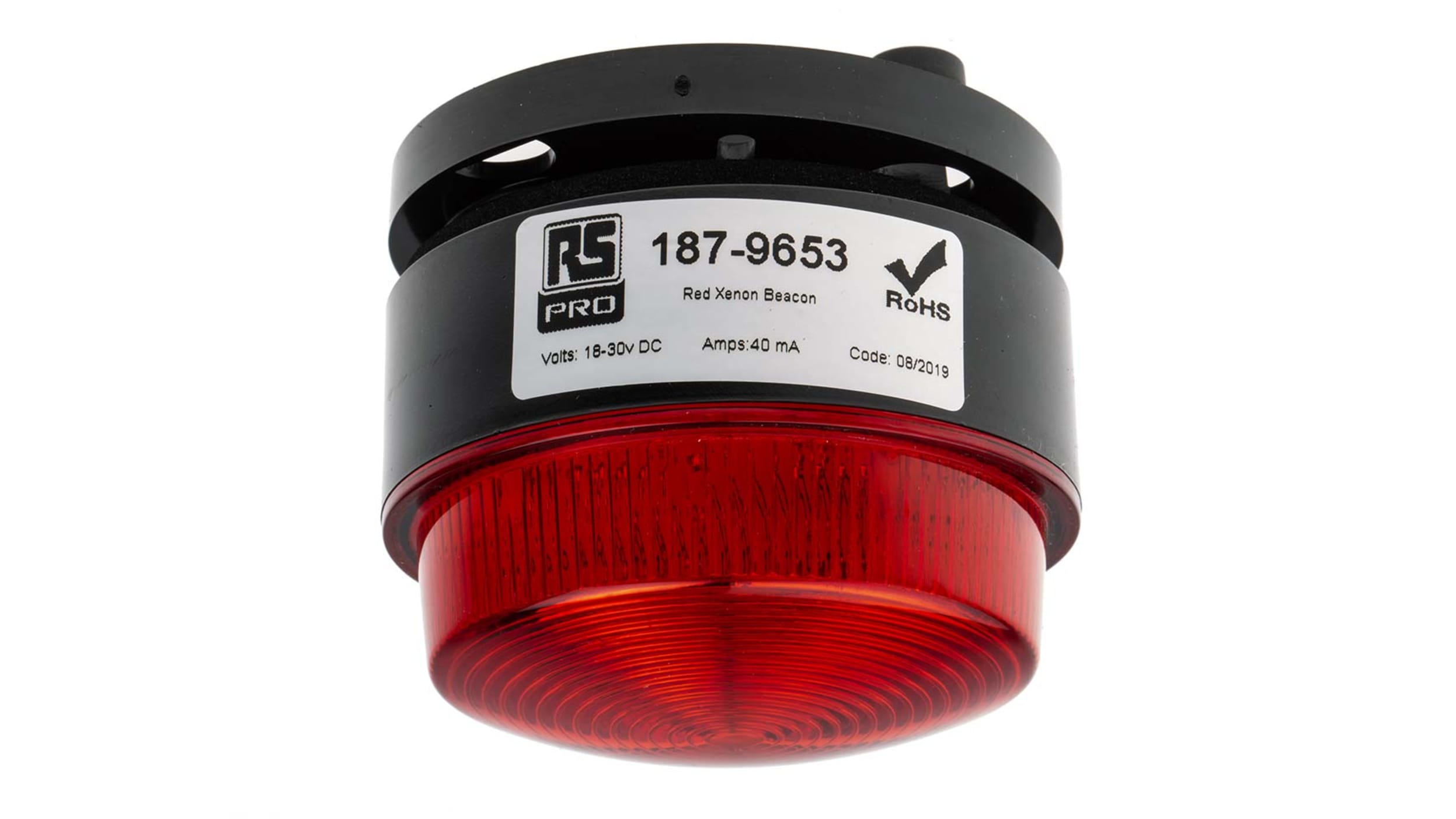 Balise à LED clignotante à LED Rouge RS PRO, 10 → 110 V.