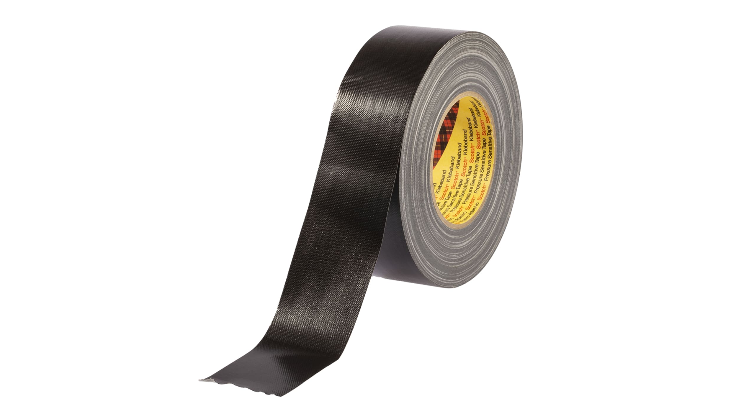 Hinrichs 4 Rouleaux de Duct Tape Noir 50 m x 50 mm – Intérieur et