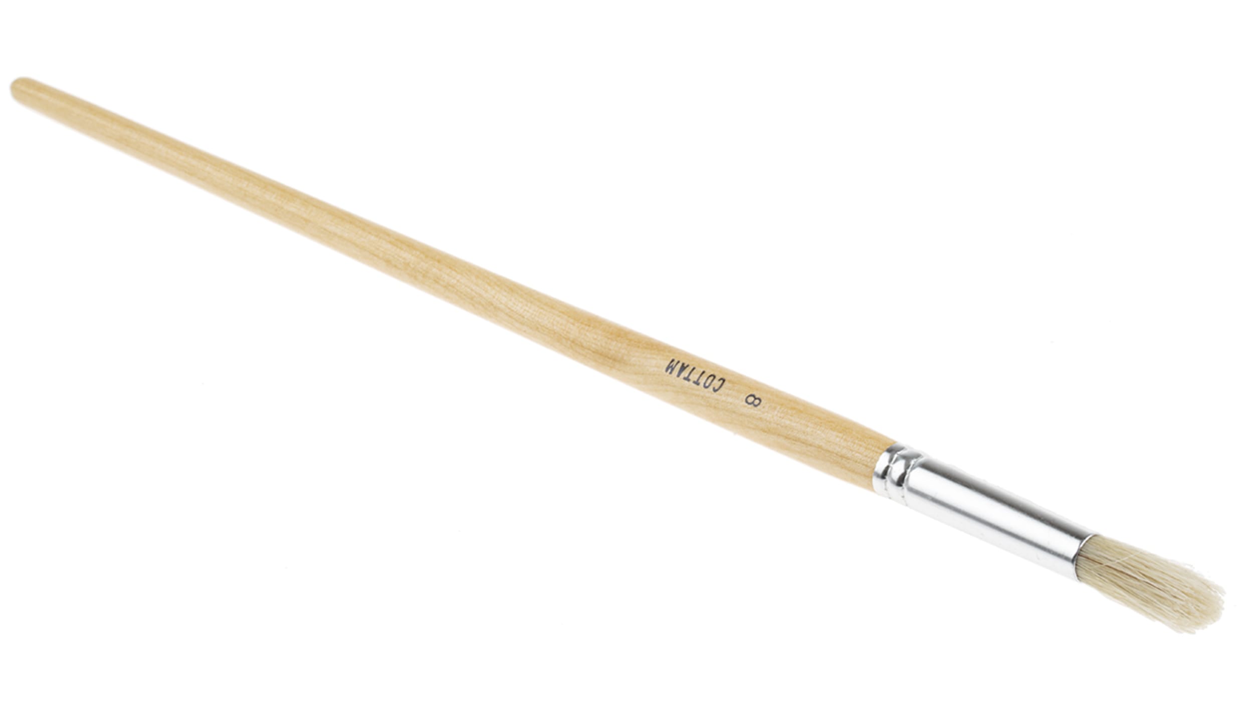 Cottam Thin 9.5mm Fibre Paint Brush with Round Bristles