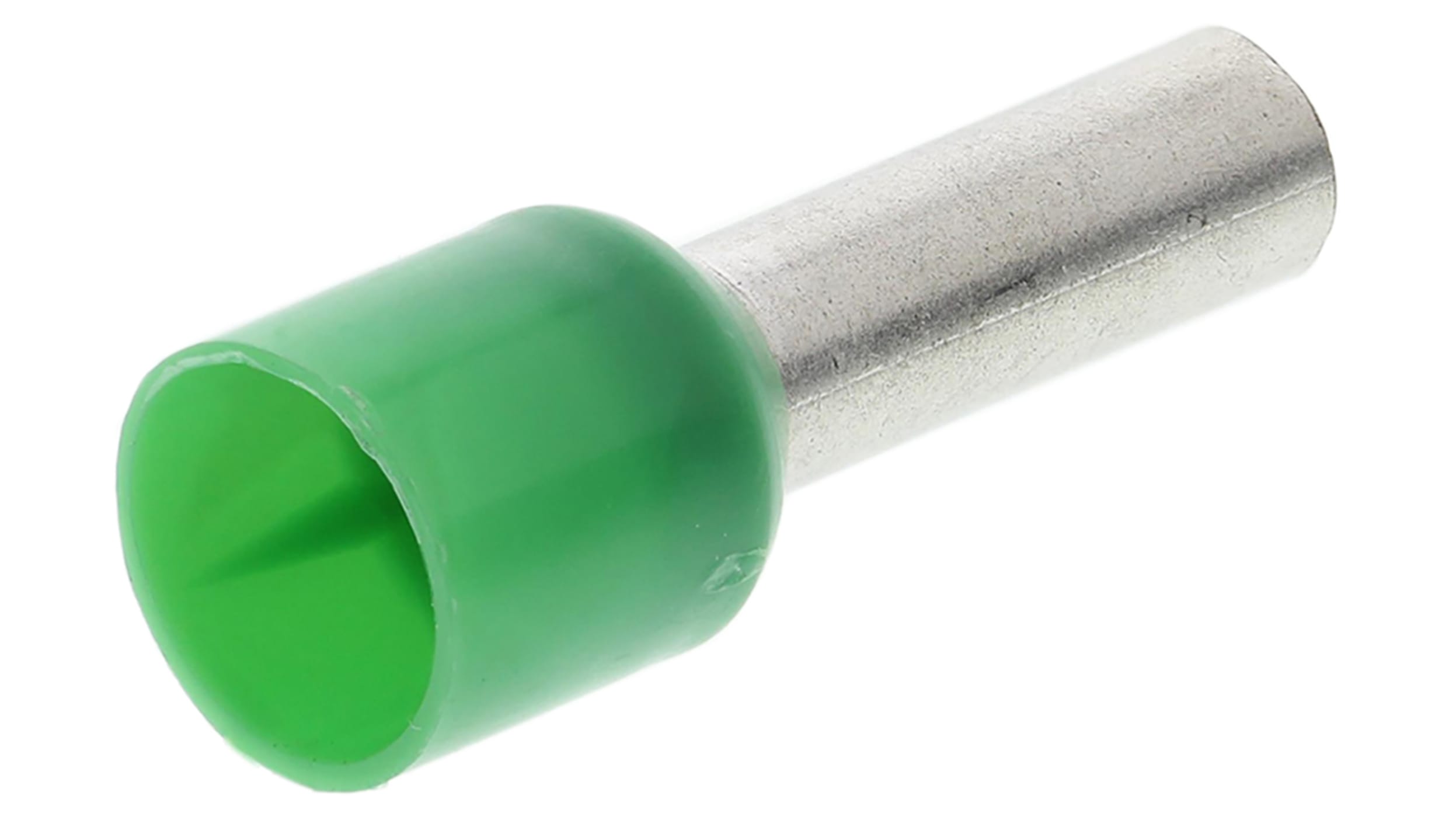 Punteras aisladas hueca para cable de 6mm verde