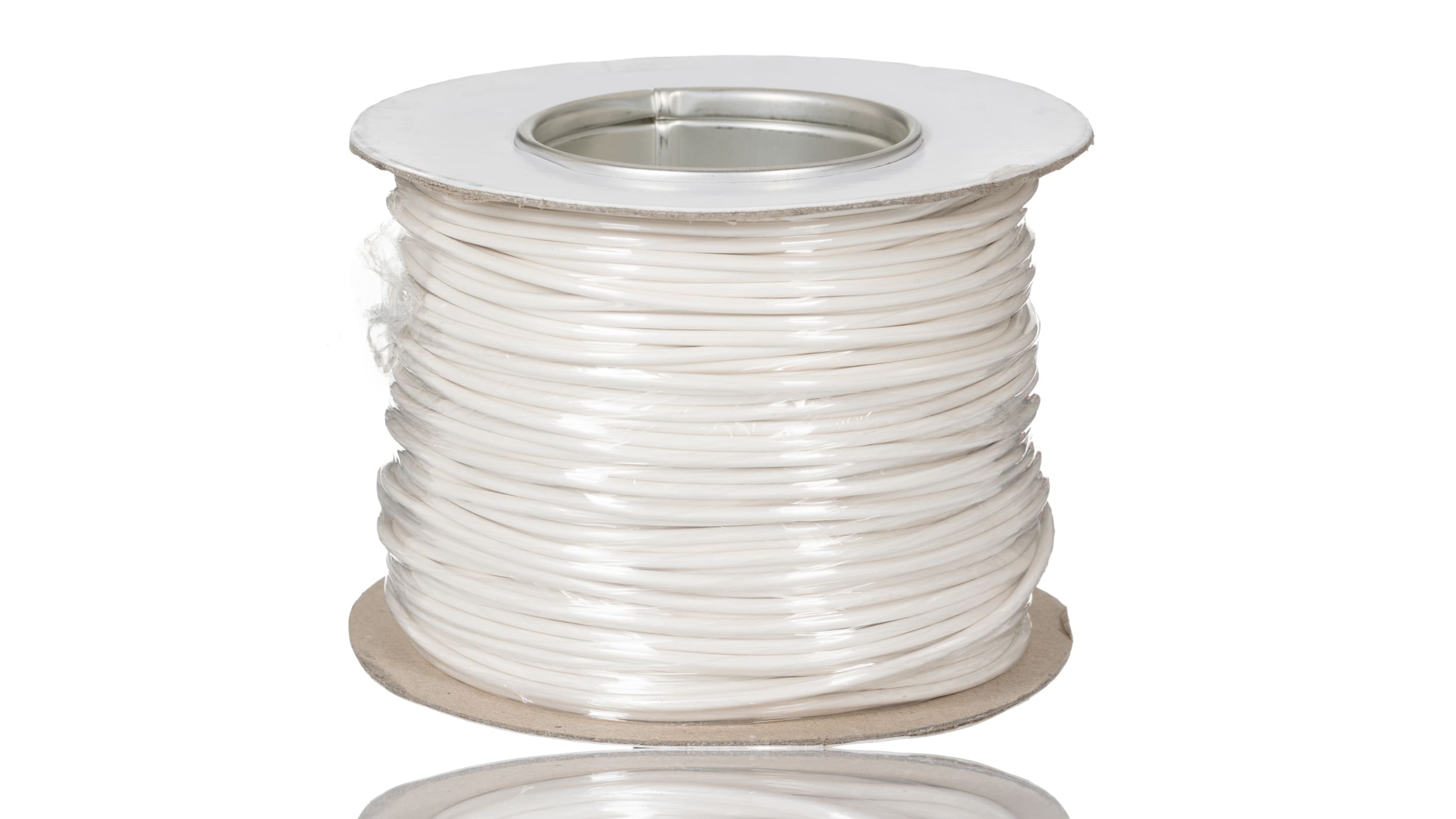 RS PRO White 2.5 mm² Hook Up Wire, 14 AWG, 45/0.25mm, 100m, PVC Insulation