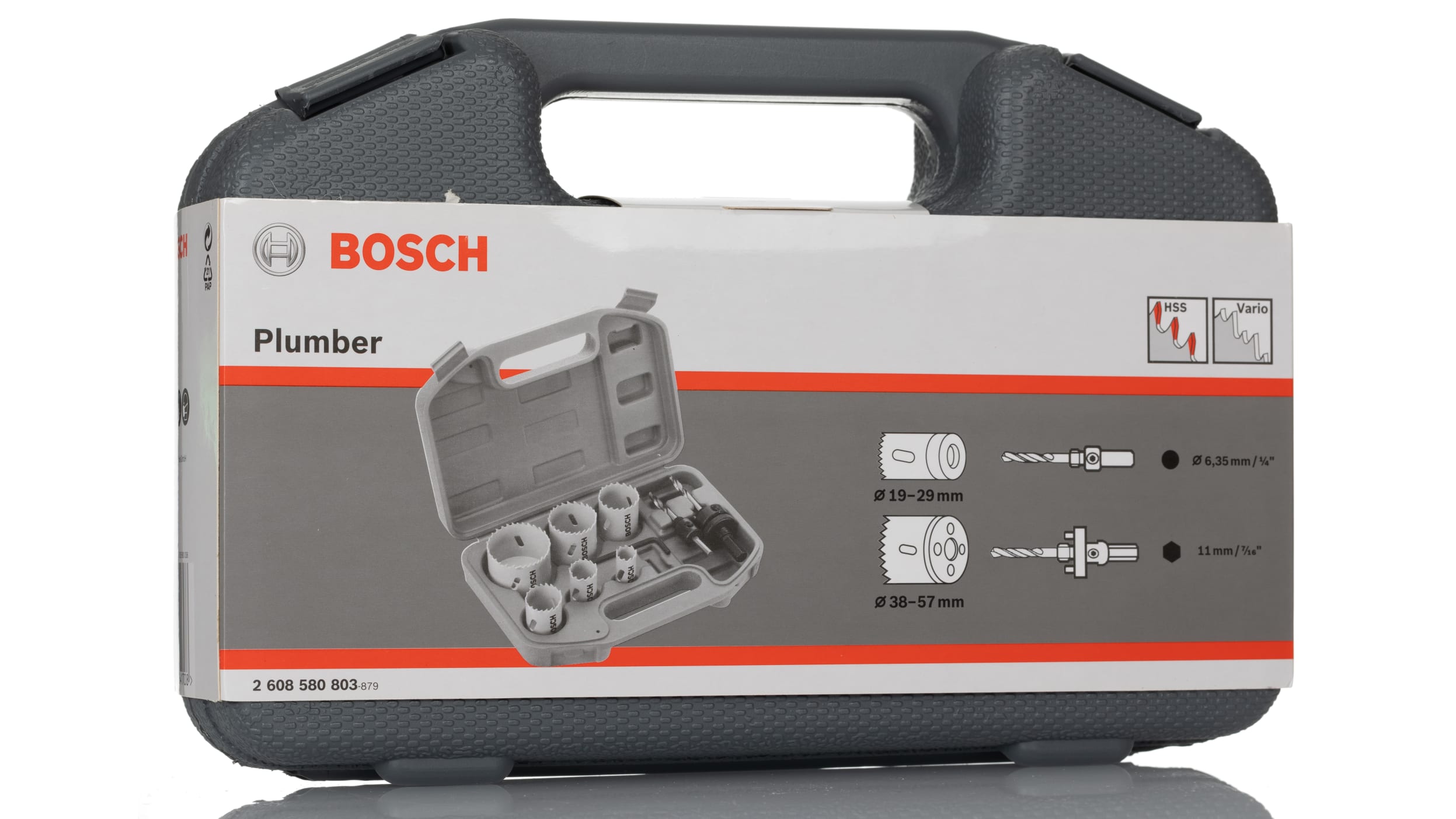 2608580803 Bosch Bi material 19 57mm Hole Saw Set RS