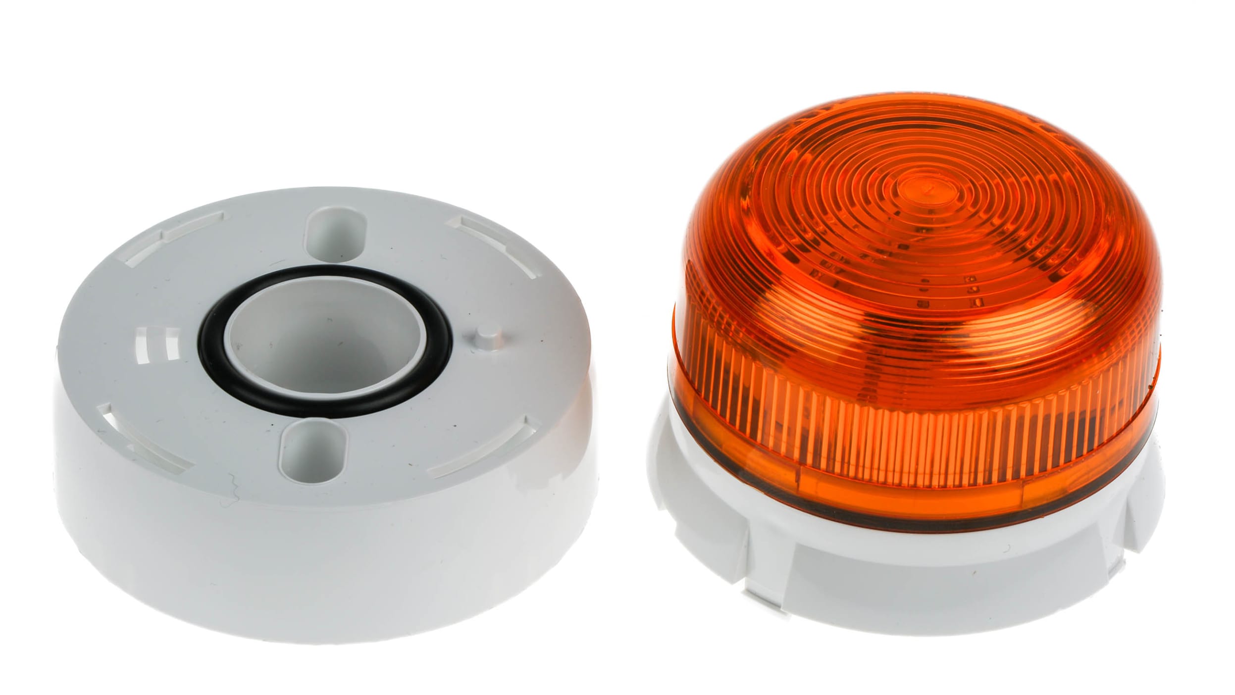 Klaxon Flashguard QBS Series Amber Flashing Beacon, 230 V ac, Surface  Mount, Xenon Bulb