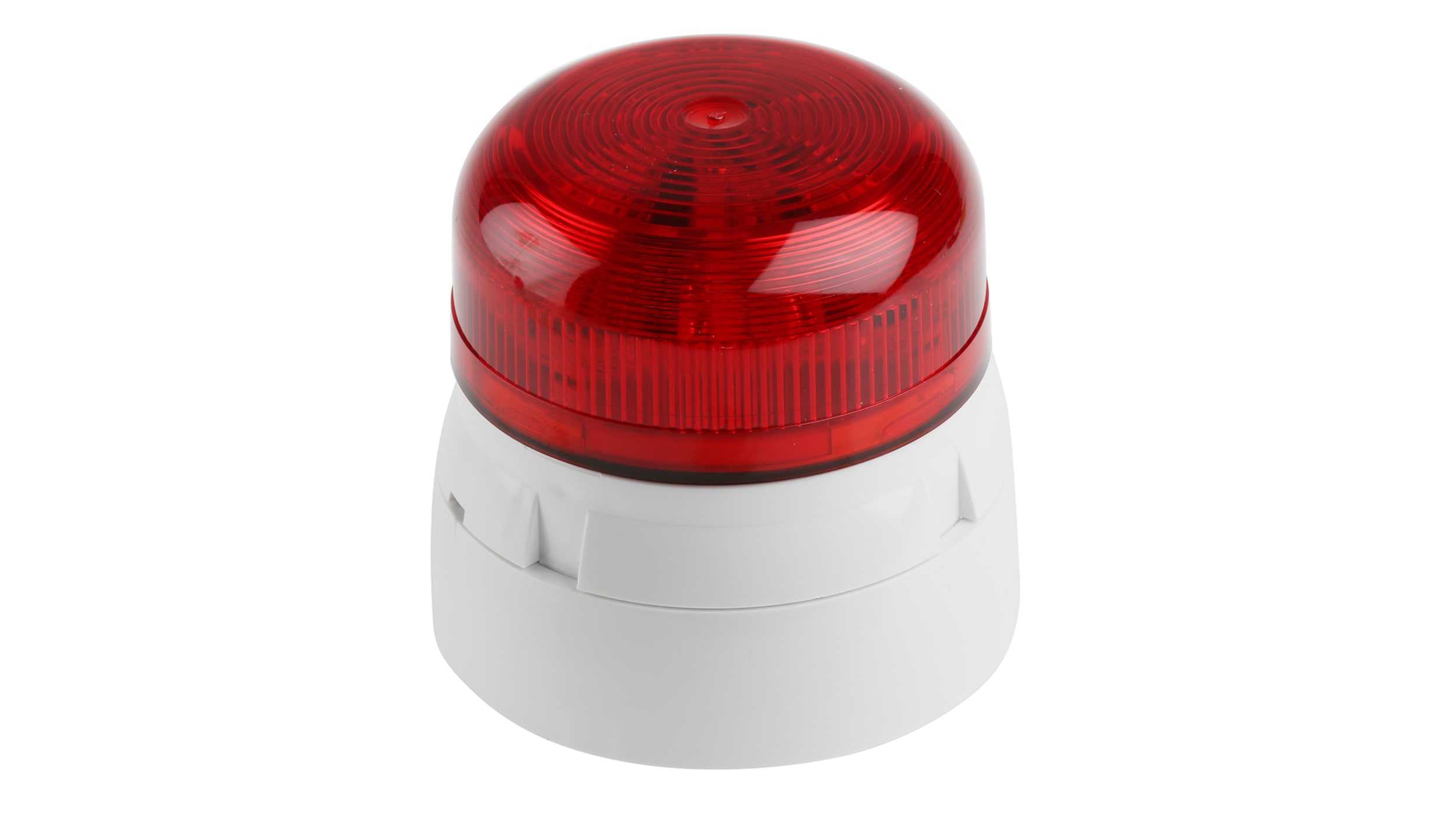 QBS-0027, Klaxon Flashguard QBS, LED Blitz Signalleuchte Rot, 230 V ac, Ø  85mm x 81mm