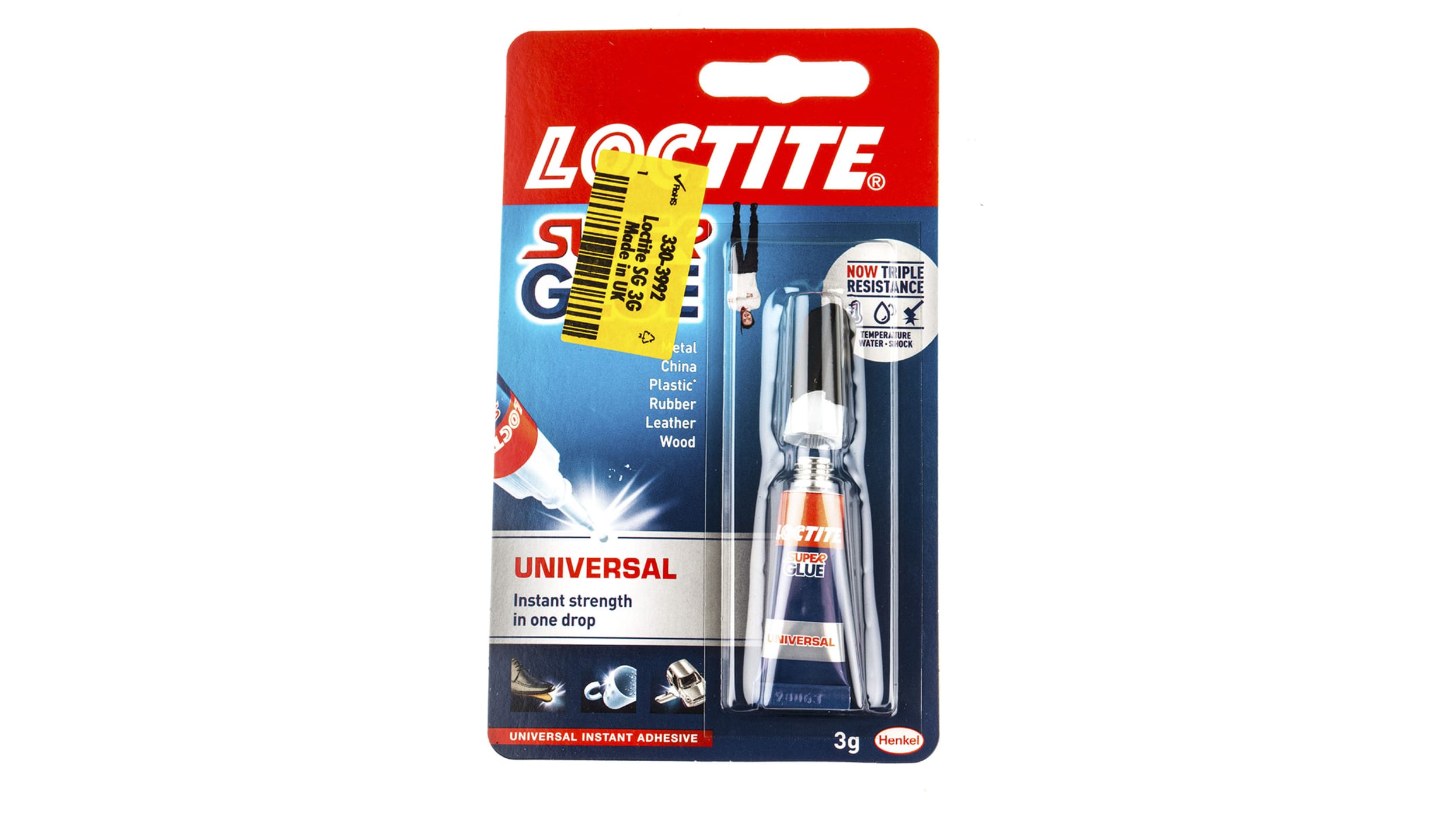 Loctite Super Glue-3, triple résistance, 3gr 