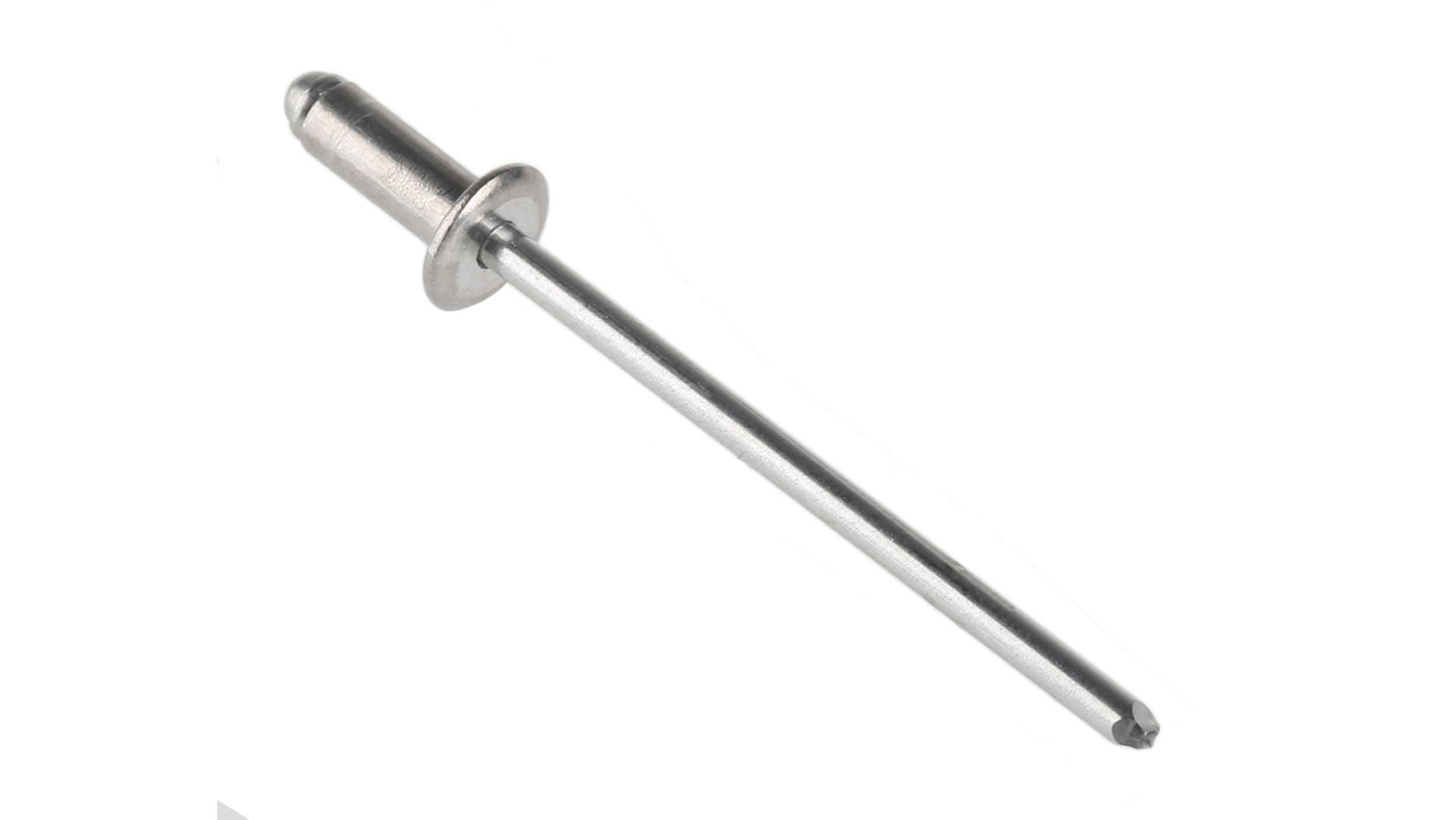 POP Blind Niet, Ø 3.2mm x 8mm, Silber, Aluminium, 3.4mm aus