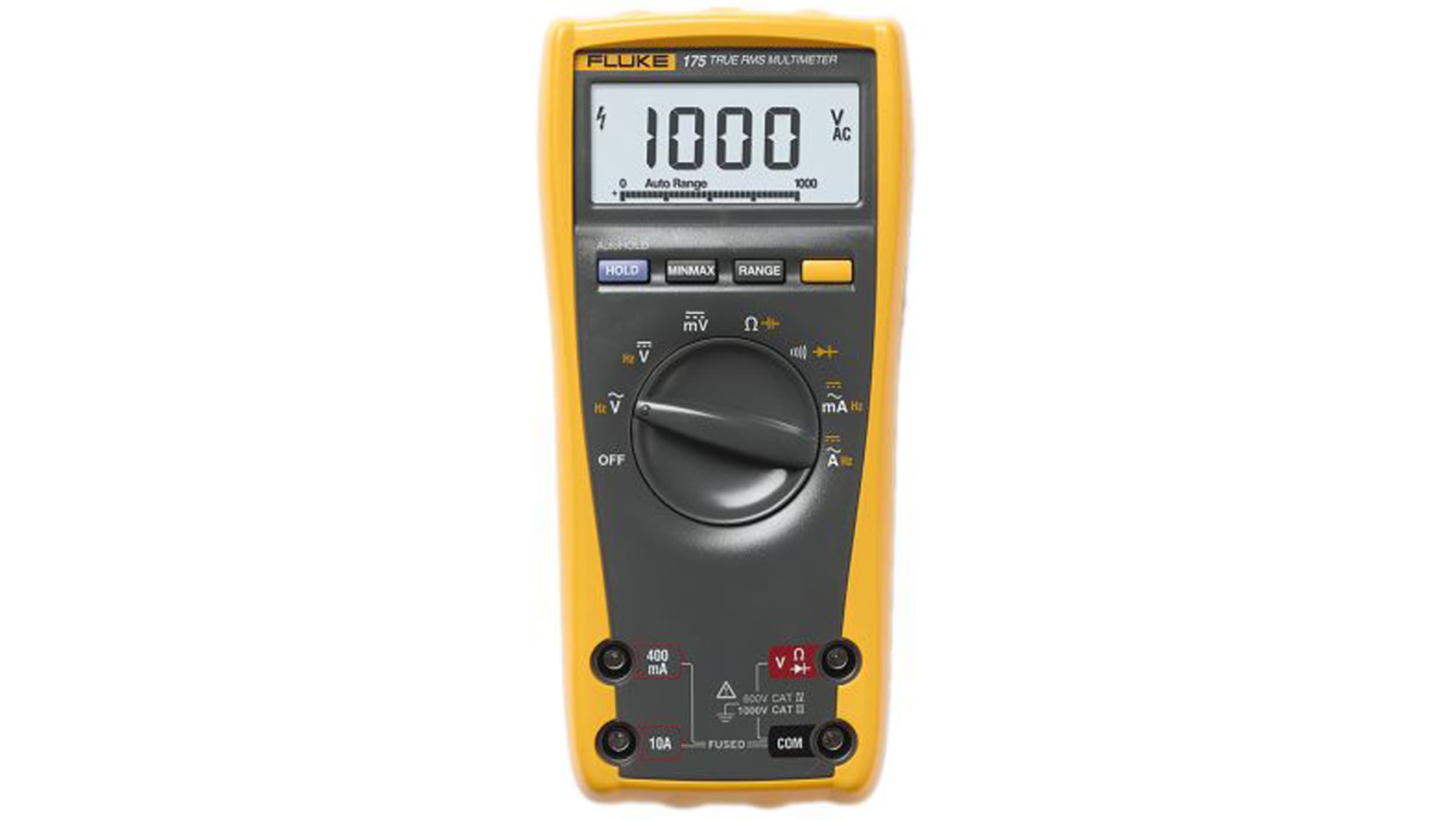 FLUKE 175 | Fluke 175 Handheld Digital Multimeter, True RMS, 10A