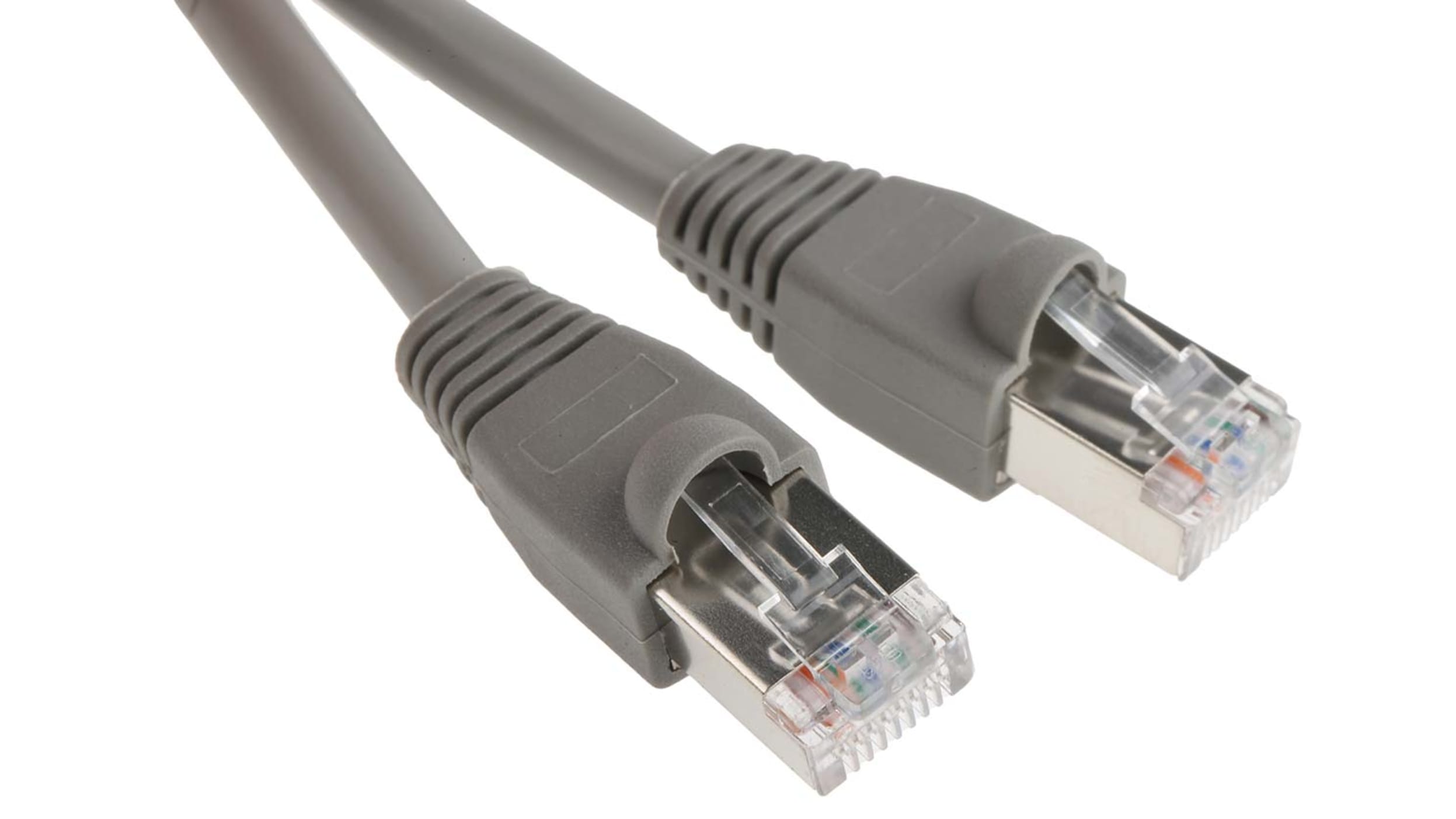 Câble Ethernet catégorie 5e F/UTP RS PRO, Gris, 5m PVC Avec connecteur