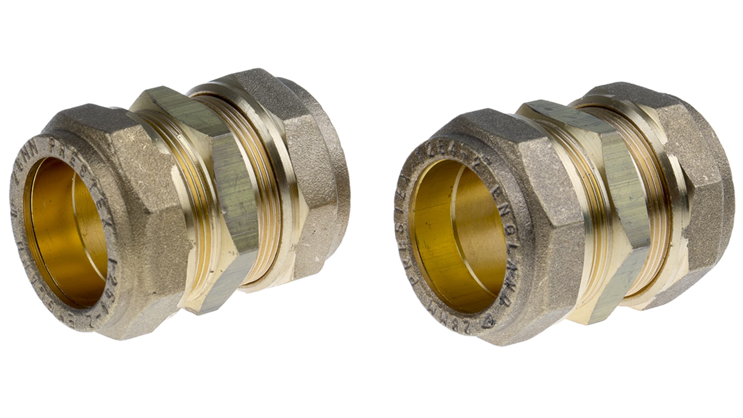 RS PRO Brass Compression Fitting, Straight Coupler