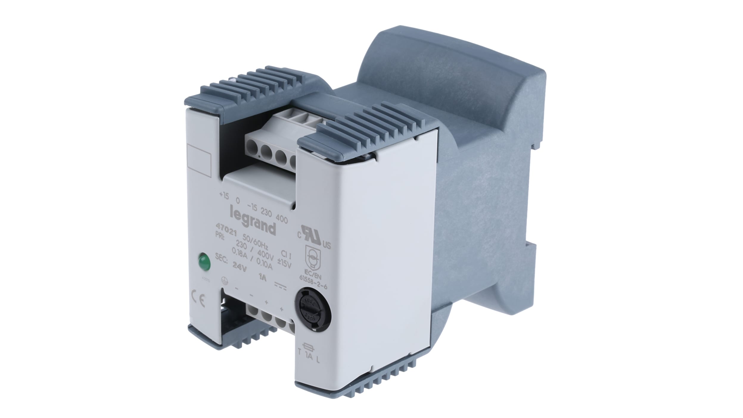 Alimentation pour rail DIN Legrand, 24V c.c.out 1A, 230V c.a.in, 24W Code  commande RS: 480-9441 Référence fabricant: 0 470 21