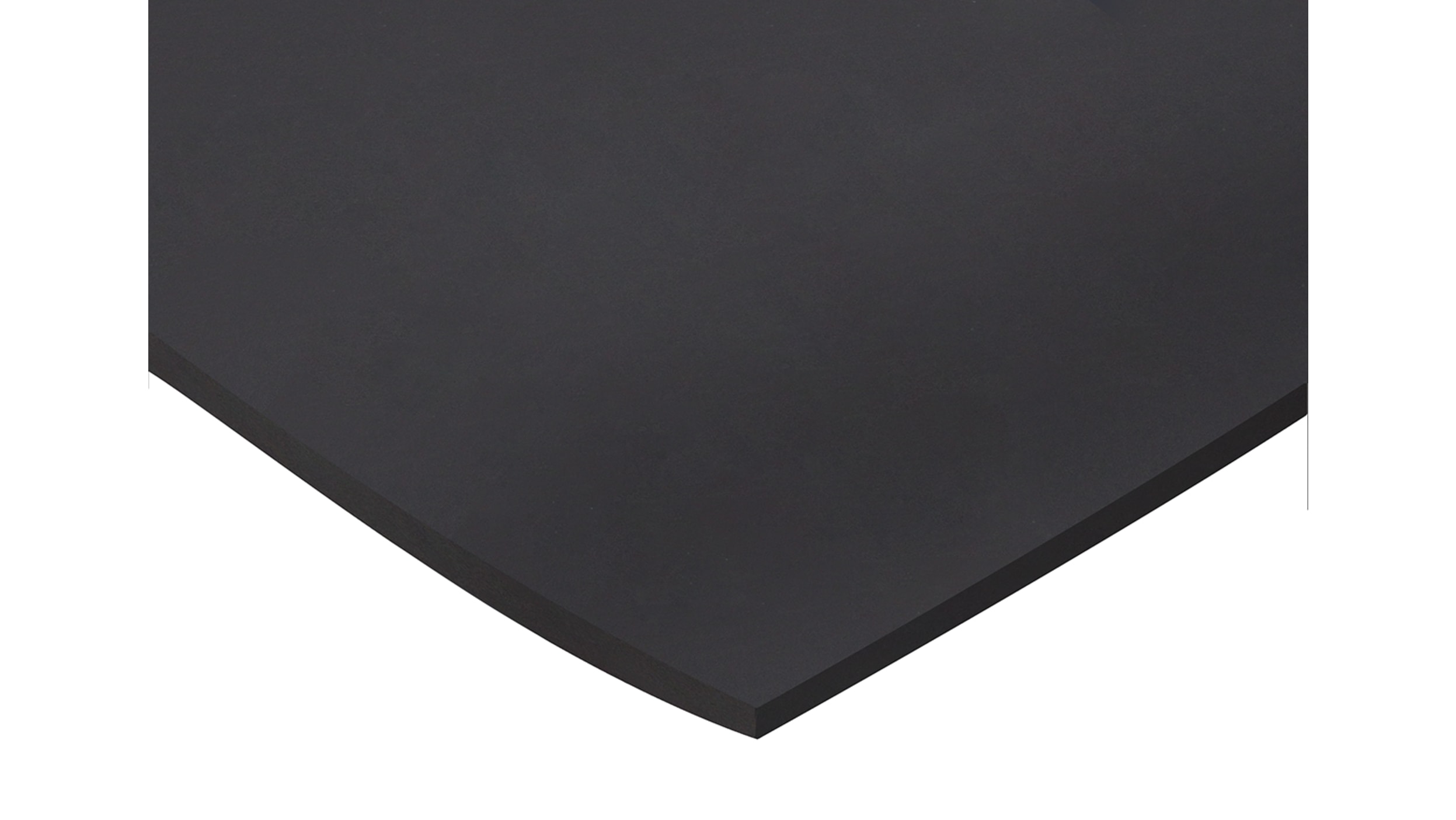 RS PRO Gummimatte EPDM, Schwarz, 1.2m x 3mm x 600mm 1.13g/cm³