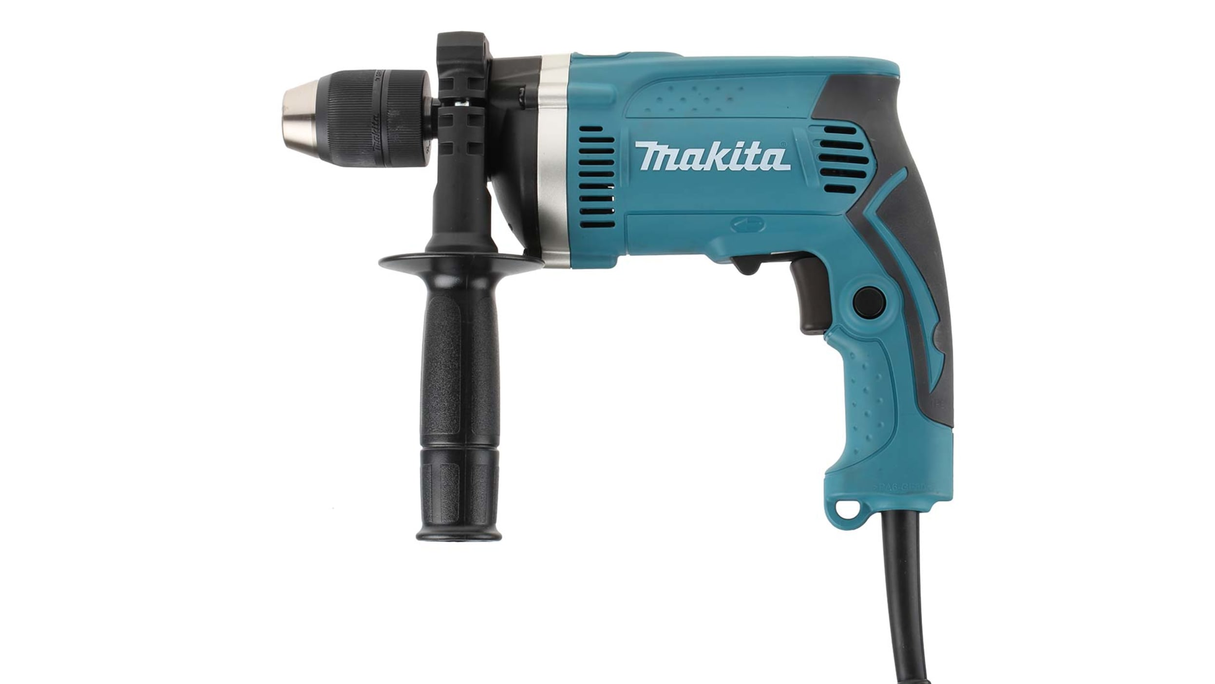 Makita HP1630 Perceuse à percussion fil électrique 650 W clé à mandrin