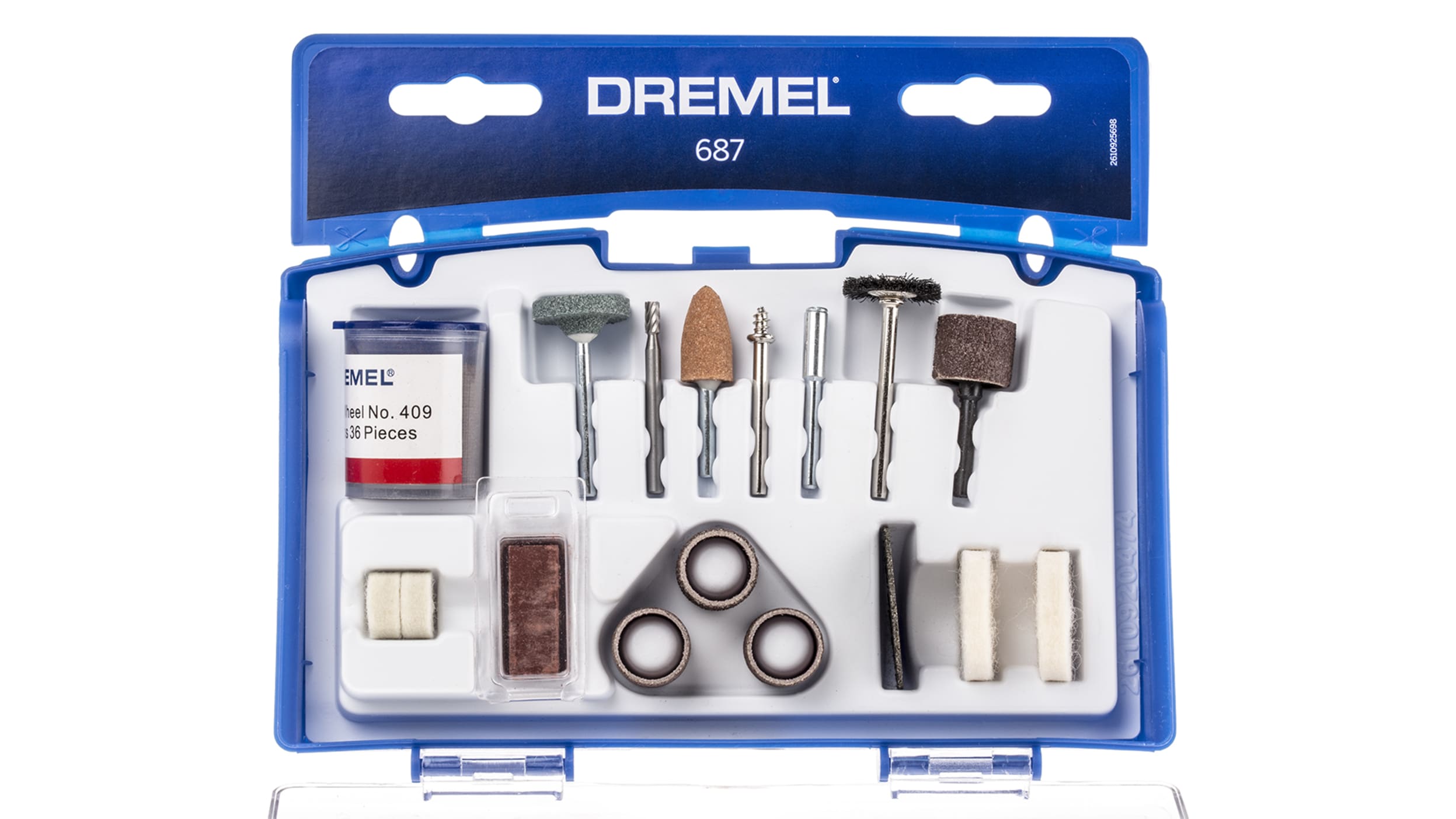 26150687JA  Kit d'accessoires Dremel 52 pièces à utiliser avec
